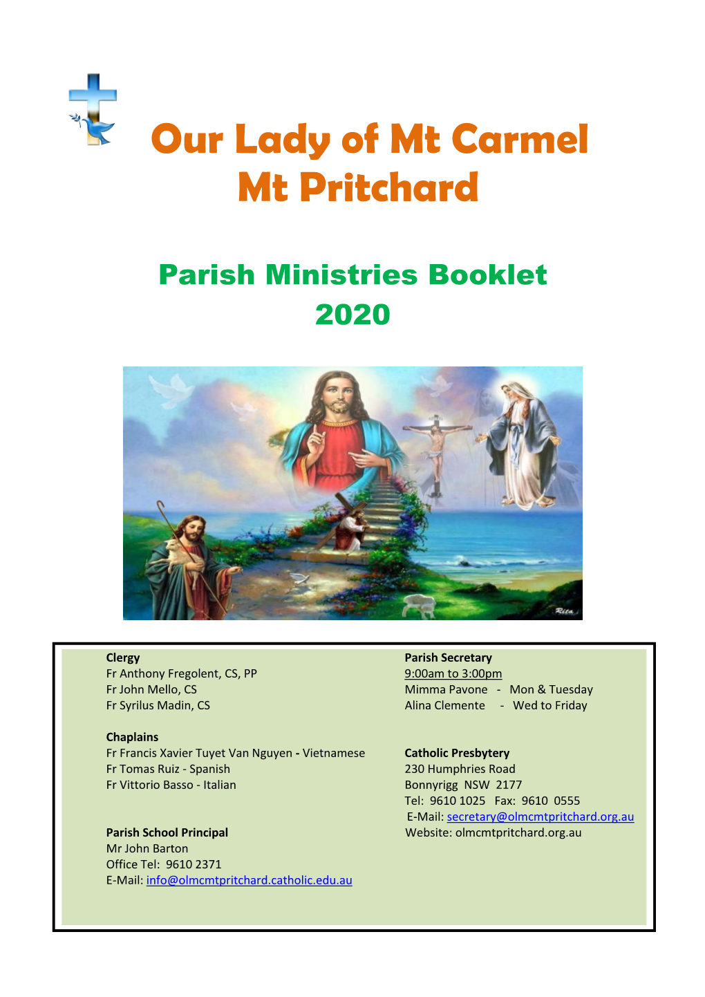 Parish Ministries Booklet 2020
