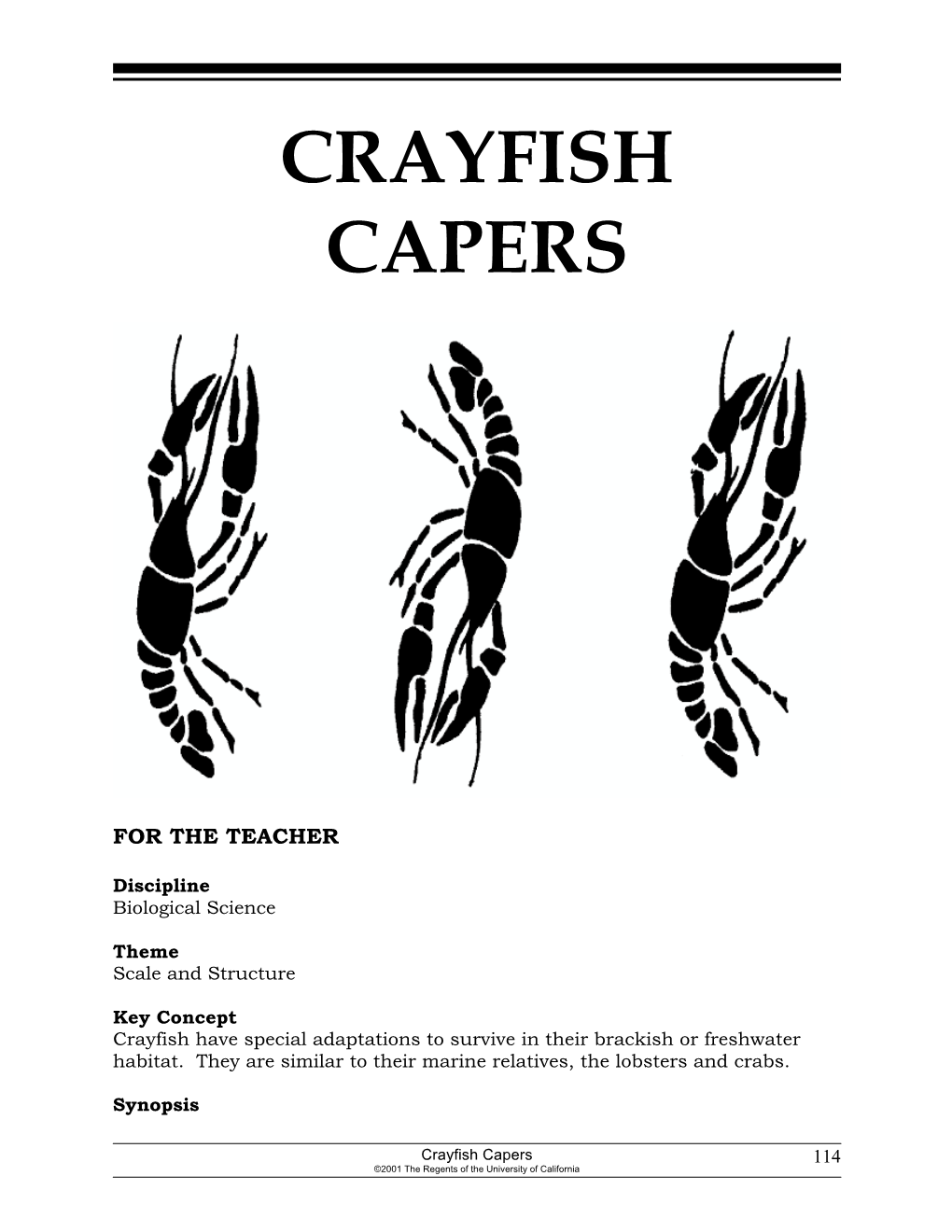 Crayfish Capers