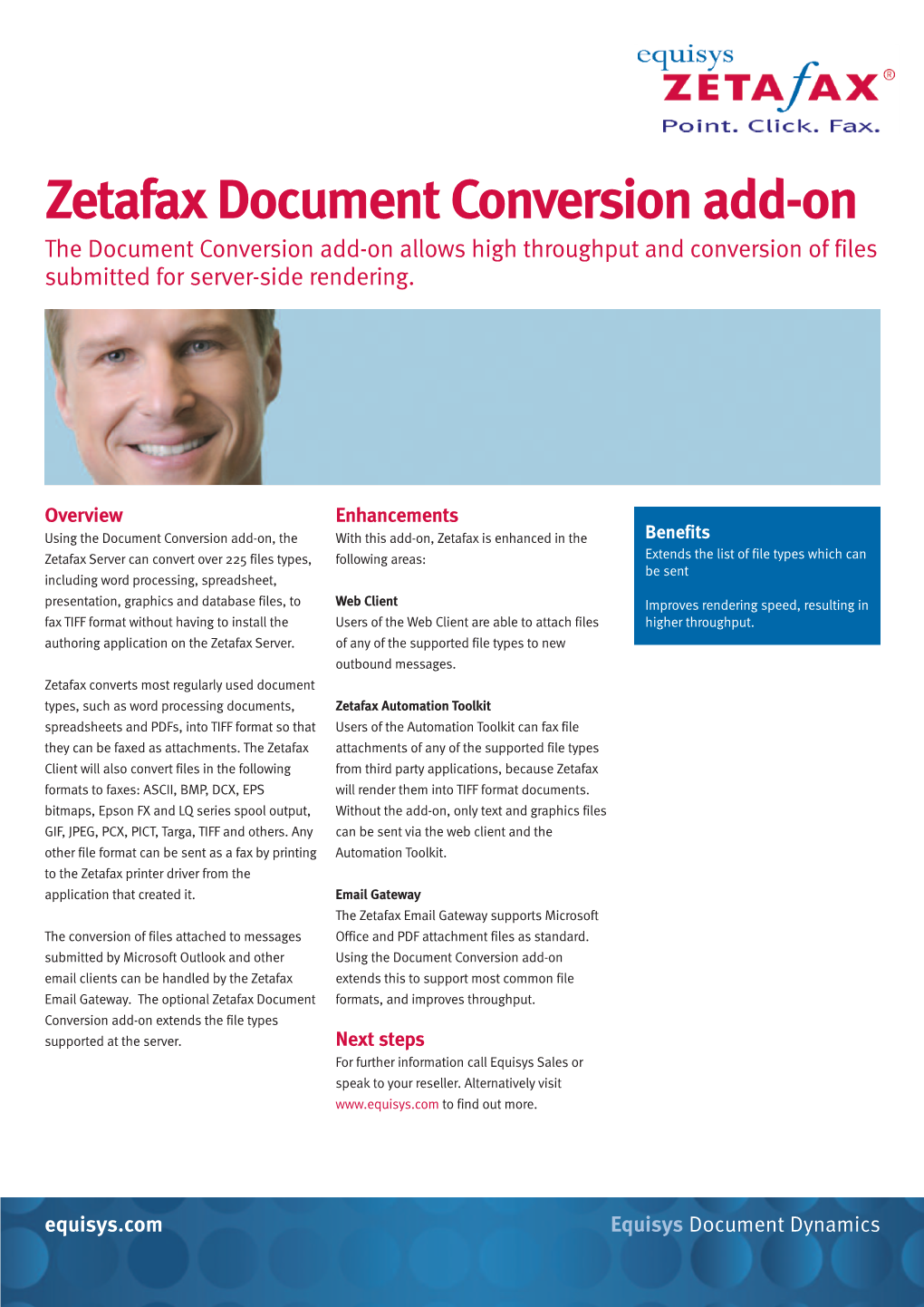 Zetafax Document Conversion Add-On the Document Conversion Add-On Allows High Throughput and Conversion of Files Submitted for Server-Side Rendering