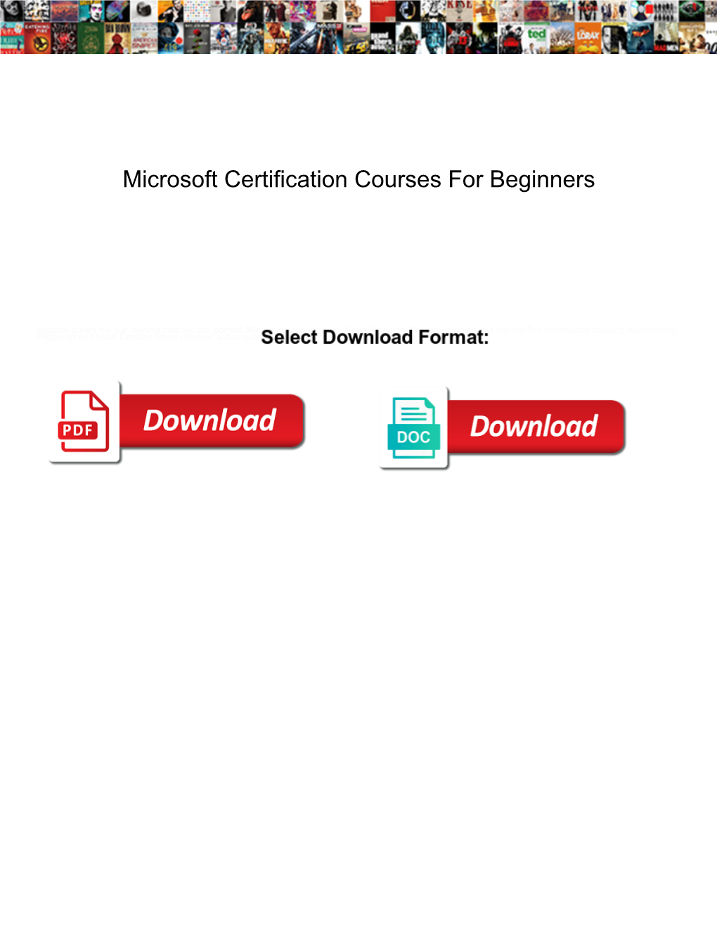 Microsoft Certification Courses for Beginners