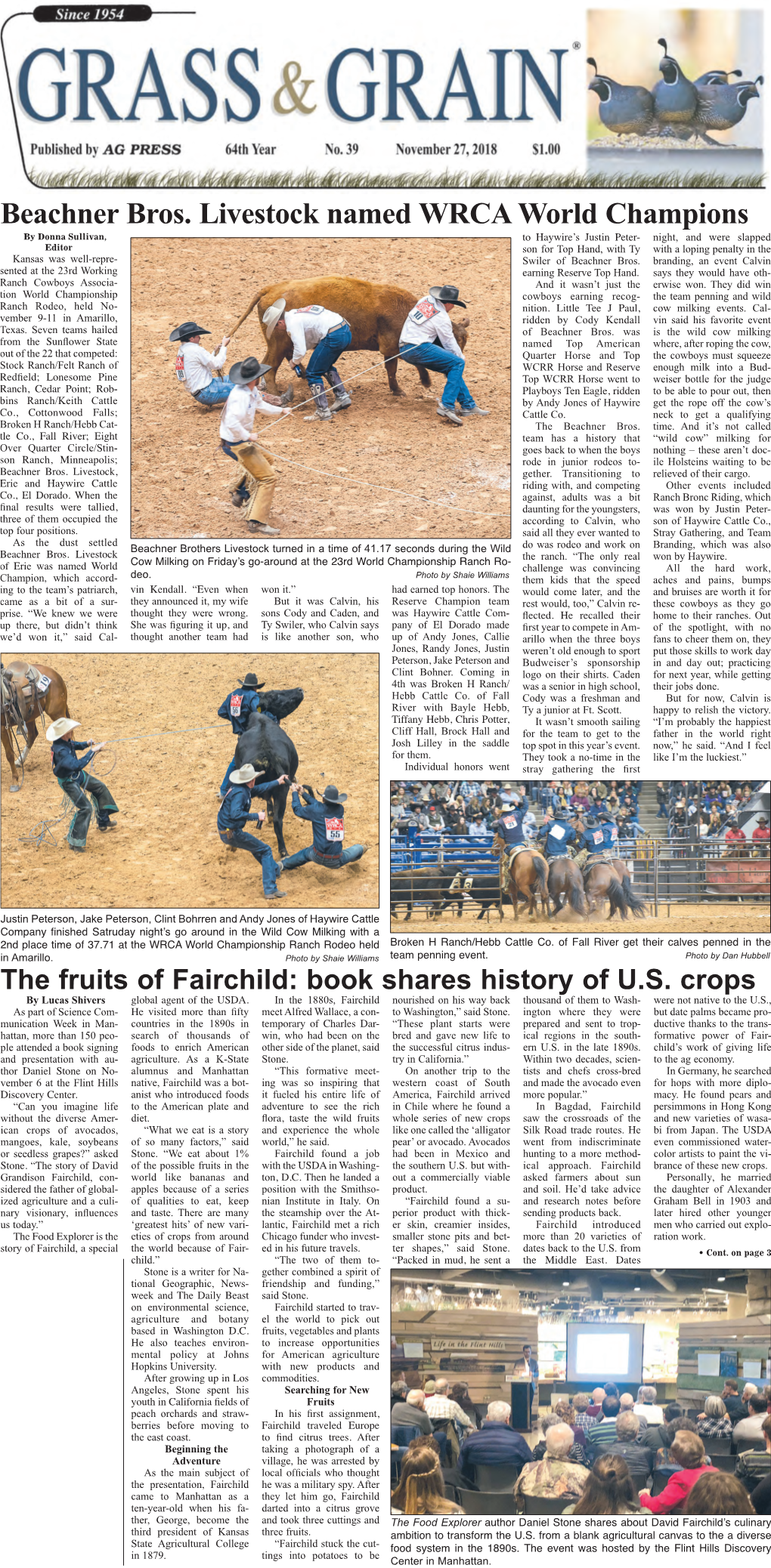 Beachner Bros. Livestock Named WRCA World Champions