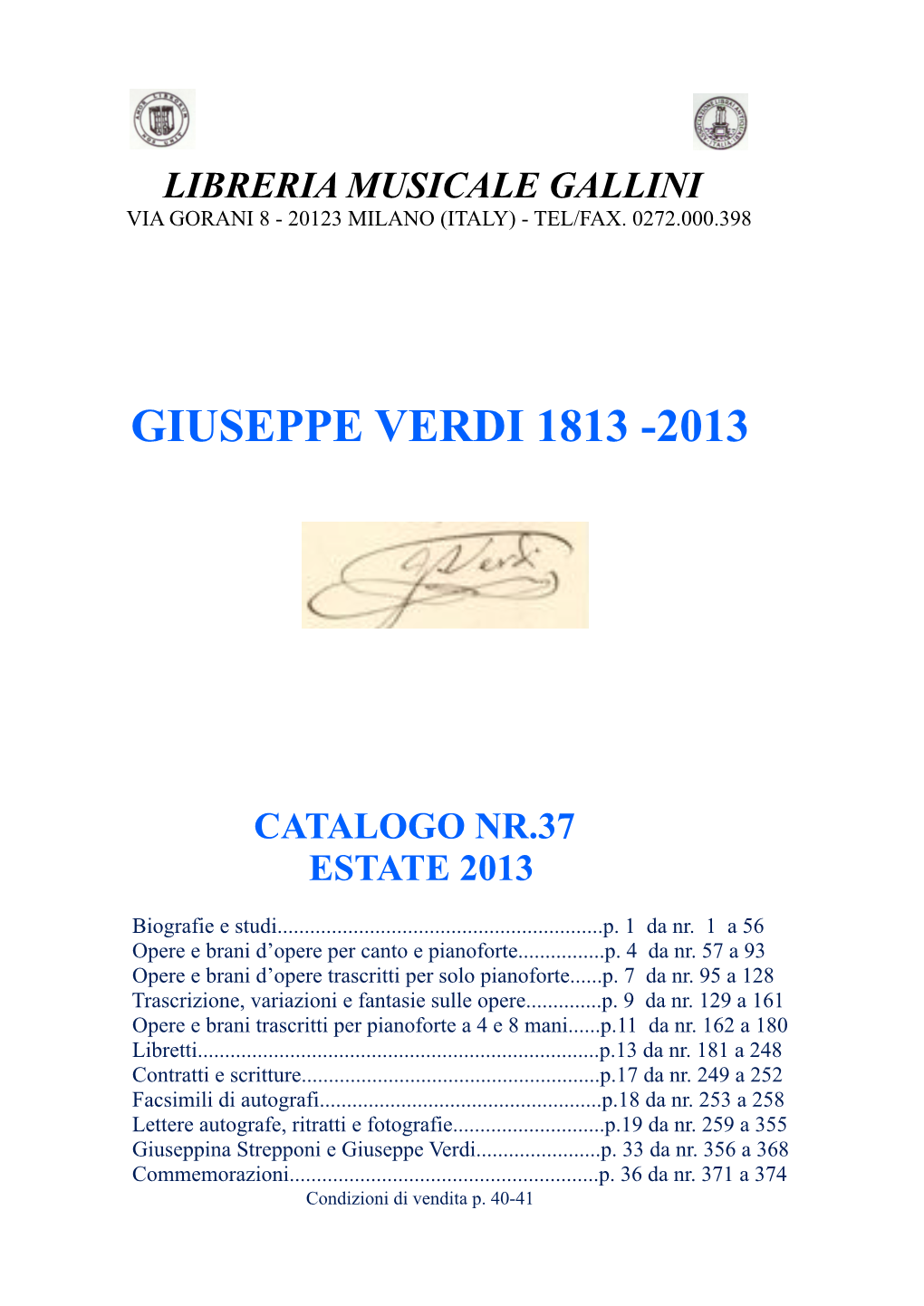 Verdi 1813 -2013 Giuseppe Verdi 1813 -2013