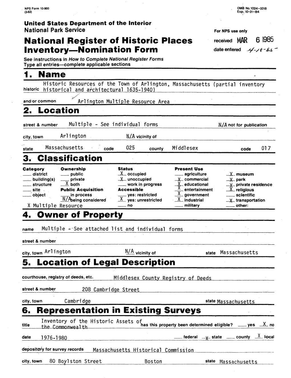 Arlington Multiple Resource Area 2