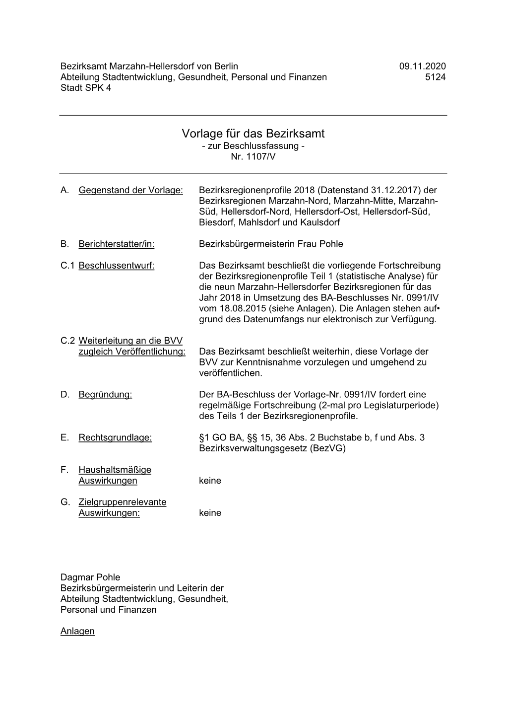 Beschluss Bezirksregionenprofile