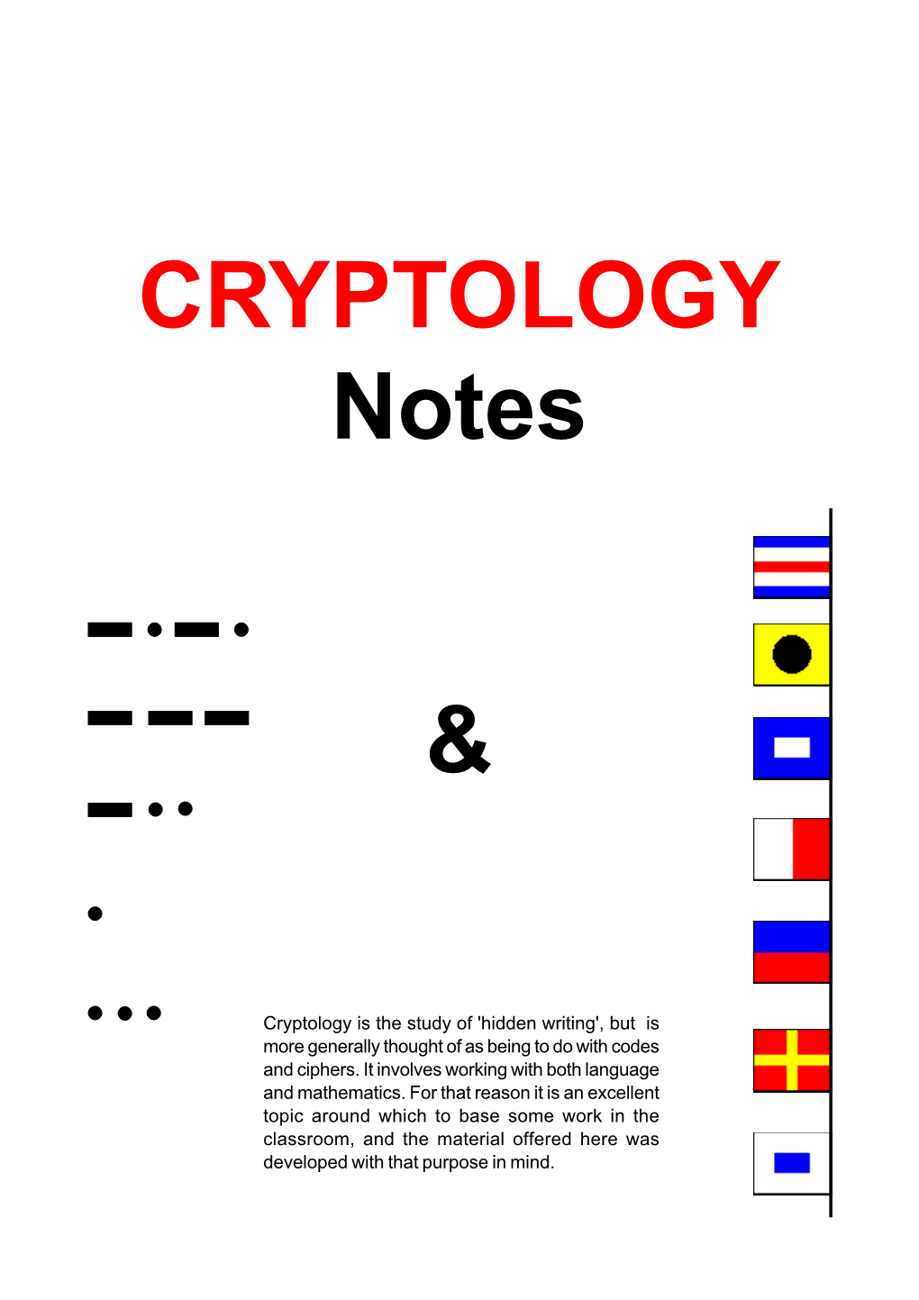 CRYPTOLOGY Notes &