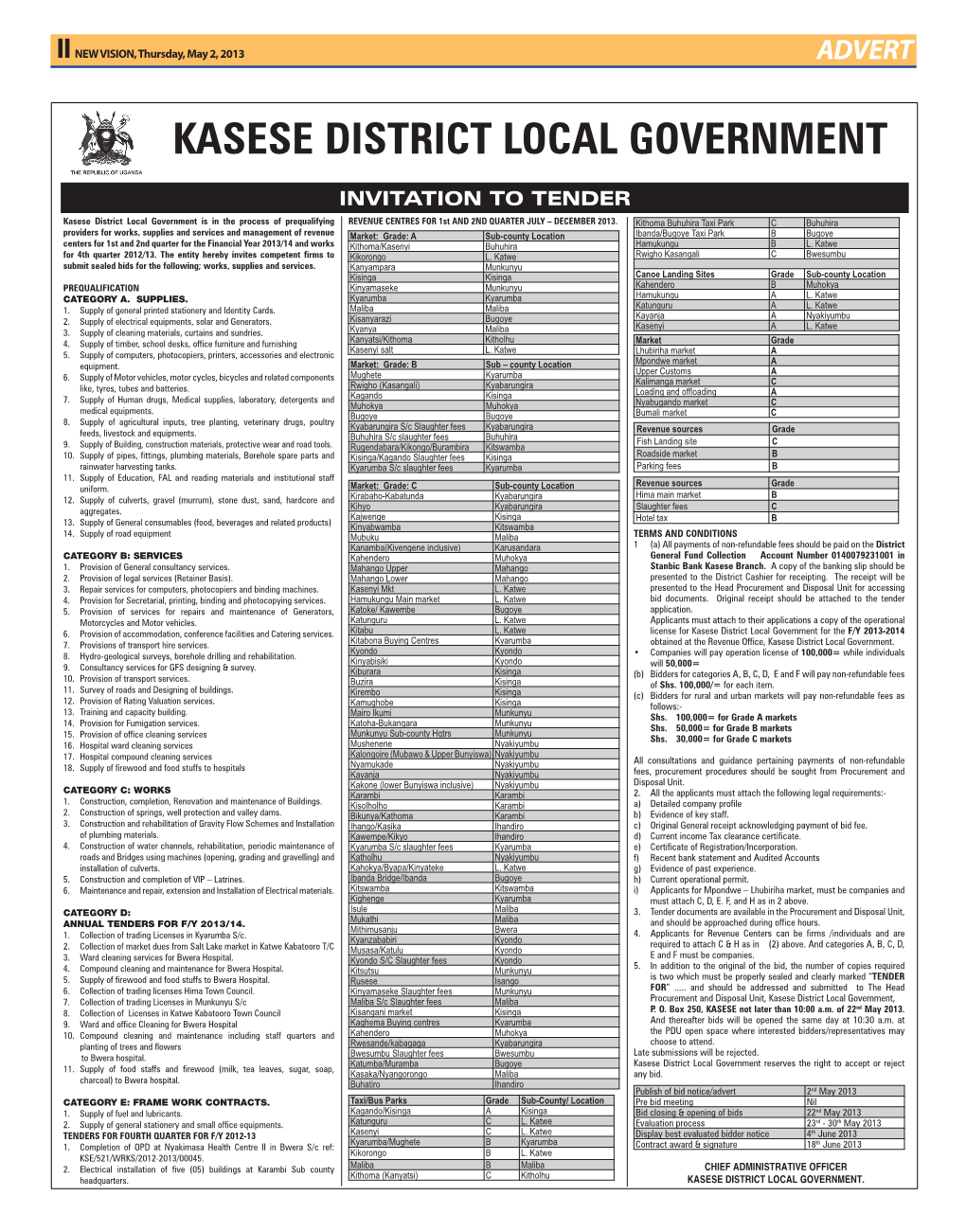 Kasese District Local Government