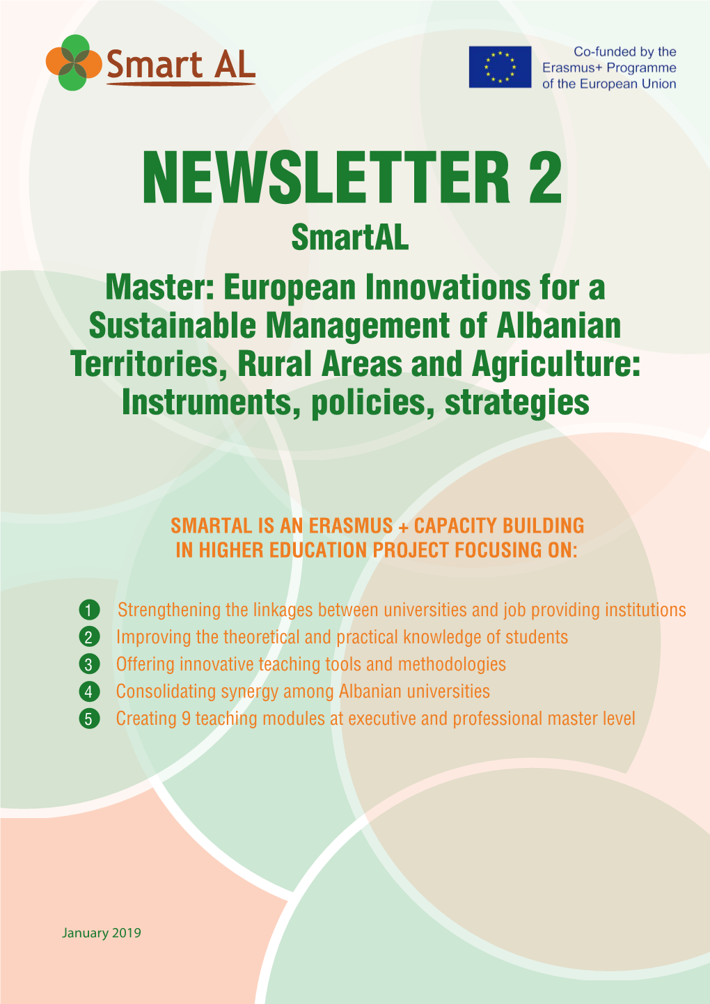 NEWSLETTER 2 Smartal Master: European Innovations for a Sustainable Management of Albanian Territories, Rural Areas and Agriculture: Instruments, Policies, Strategies