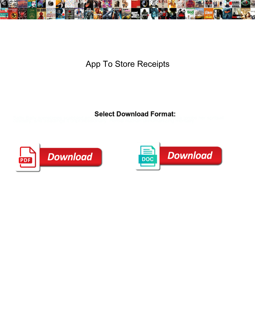 App to Store Receipts