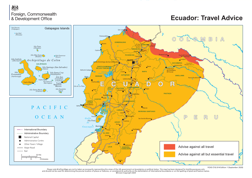 Ecuador: Travel Advice