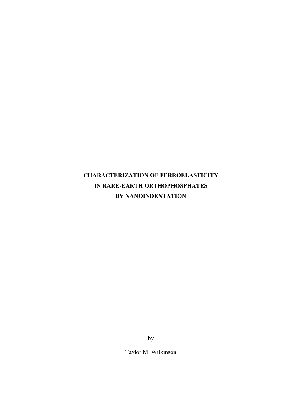 Characterization of Ferroelasticity in Rare-Earth Orthophosphates by Nanoindentation