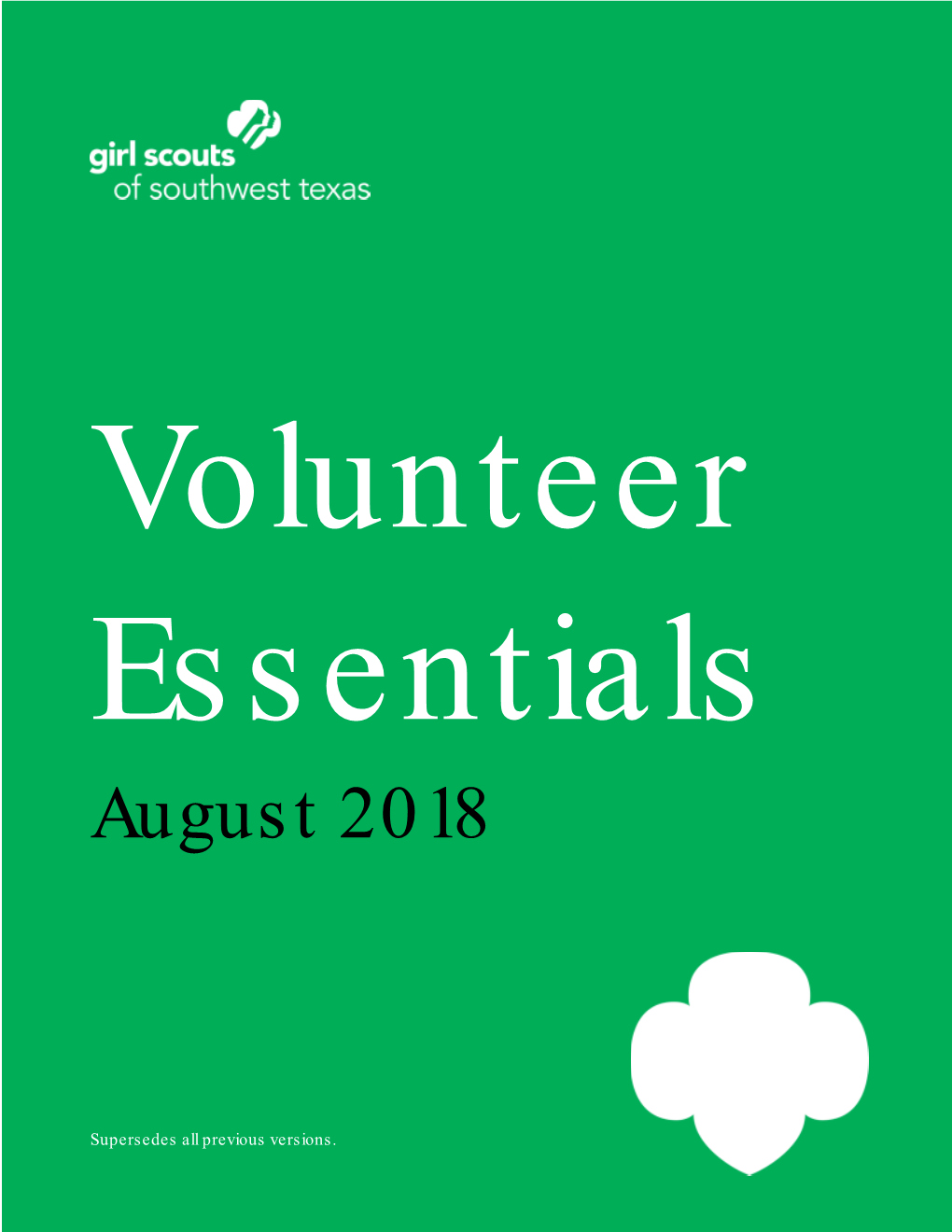 Volunteer Essentials August 2018