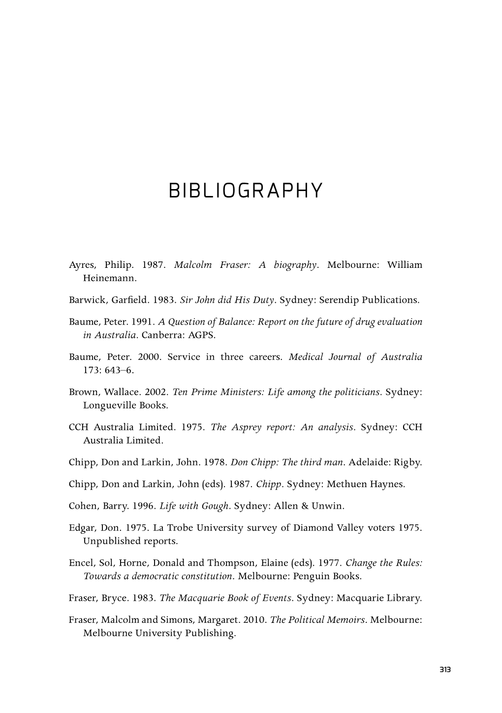 Bibliography