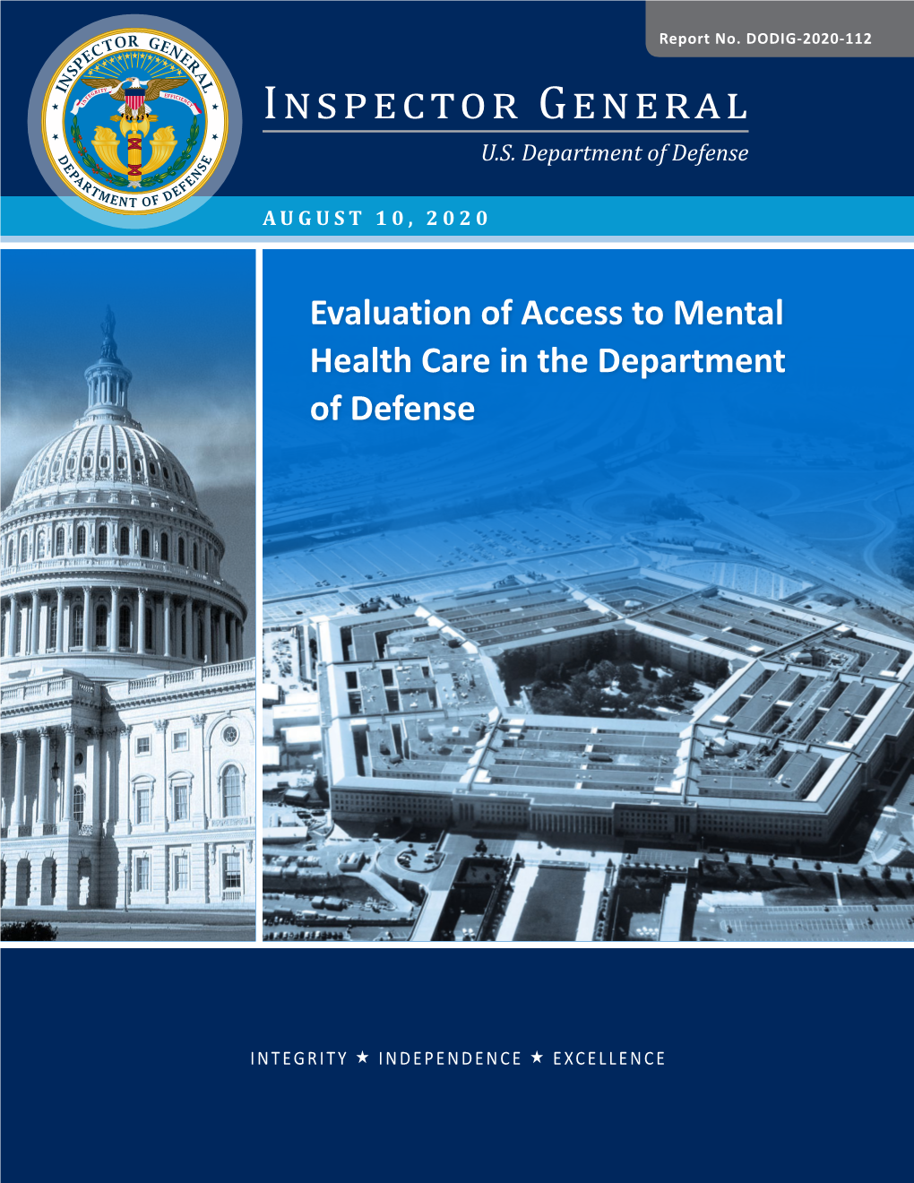 Evaluation of Access to Mental Health Care in the Department of Defense