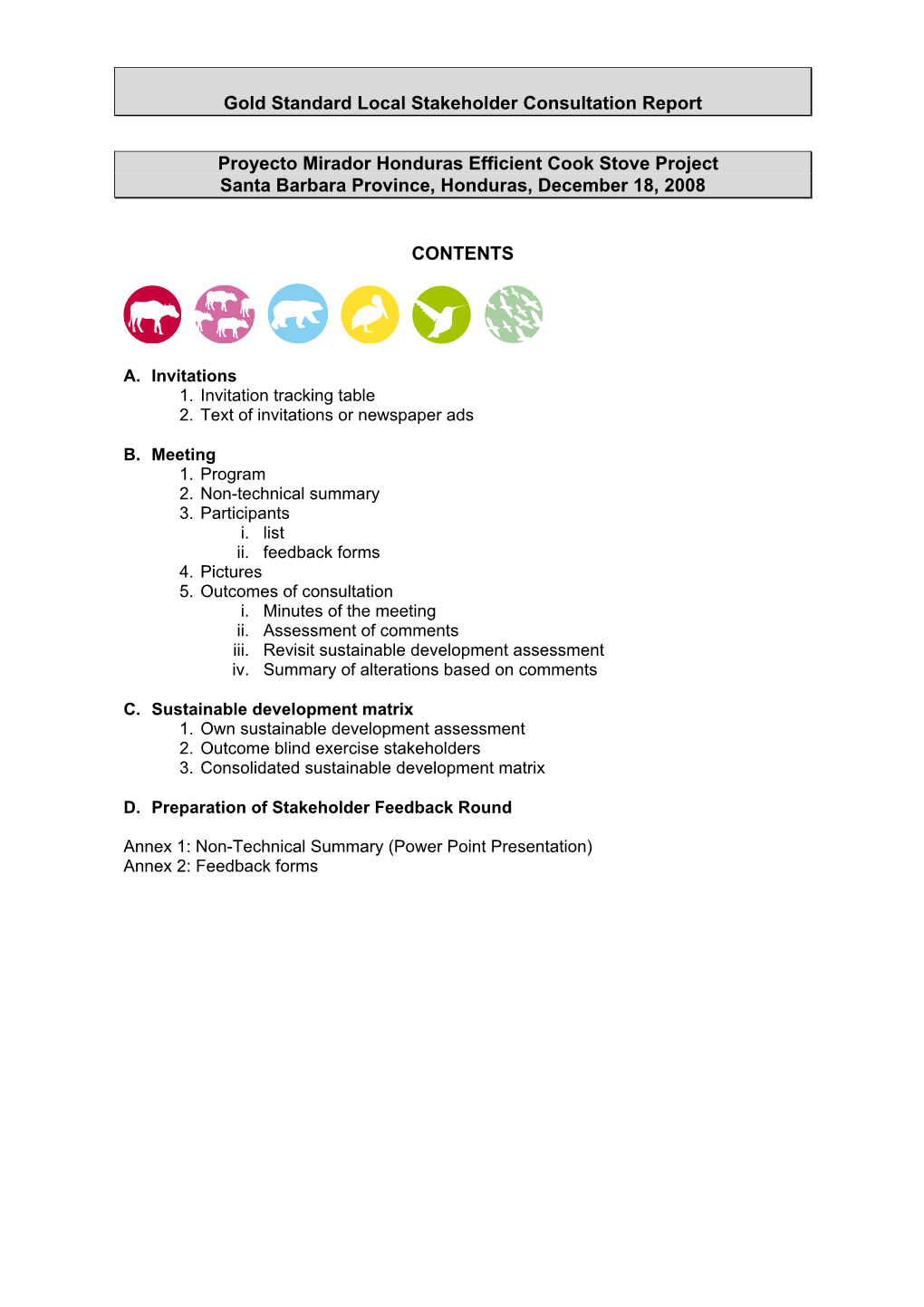 Clean Development Mechanism Project Design Document Form