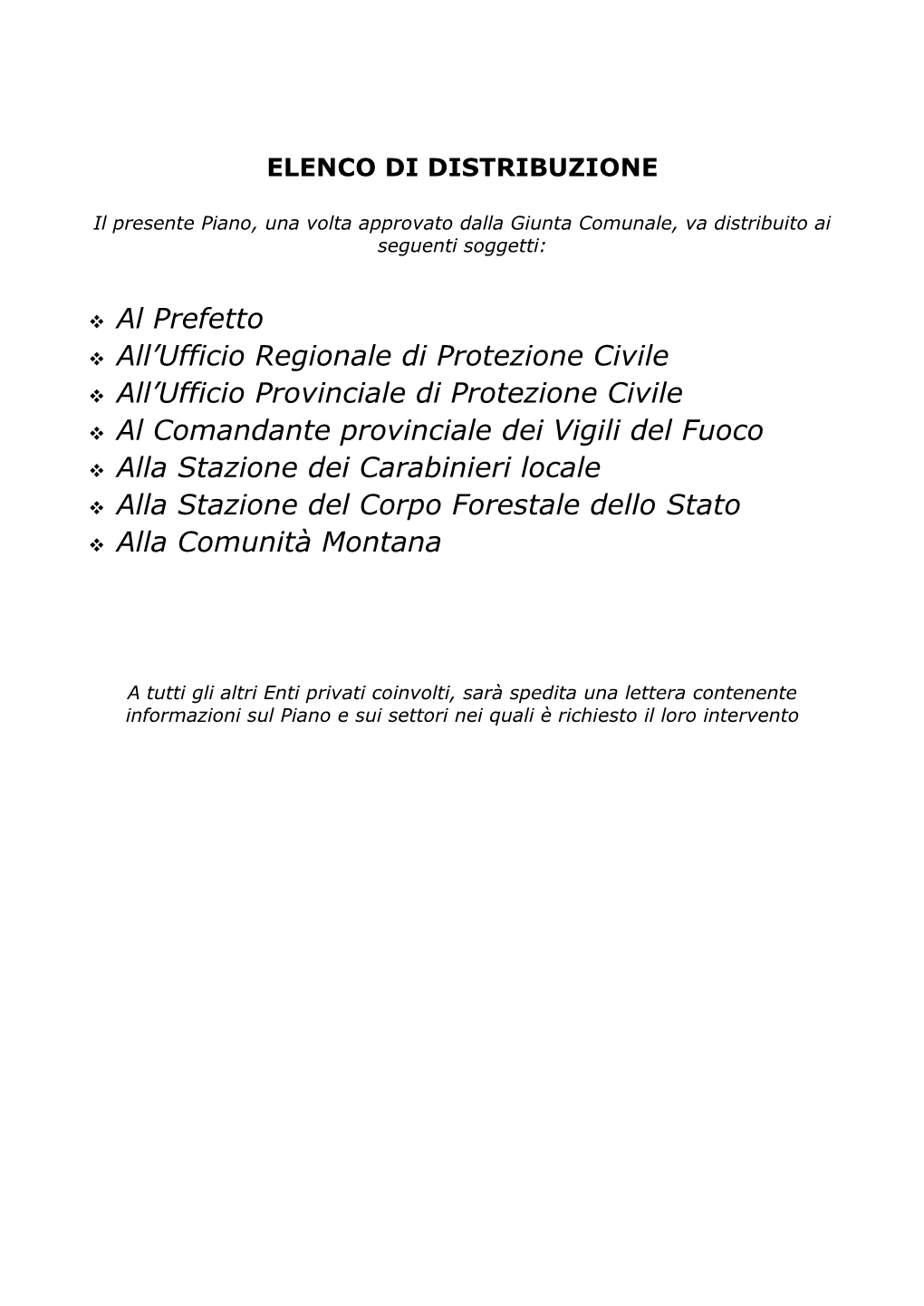 Referenti Per La Protezione Civile Del Comune Di Cascia Pag