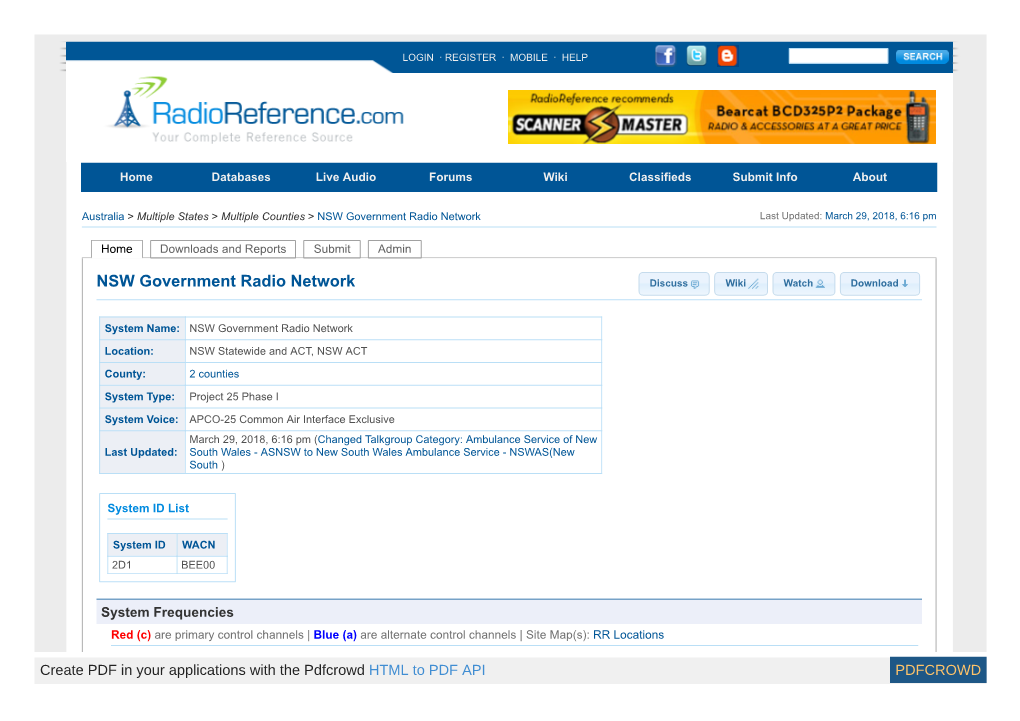 NSW Government Radio Network Trunking System, NSW Statewide