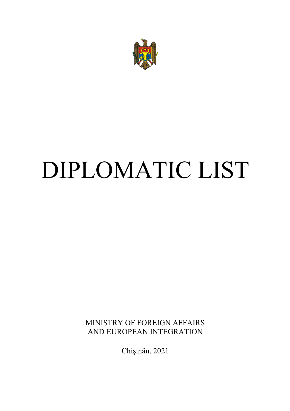 List of the Diplomatic Corps