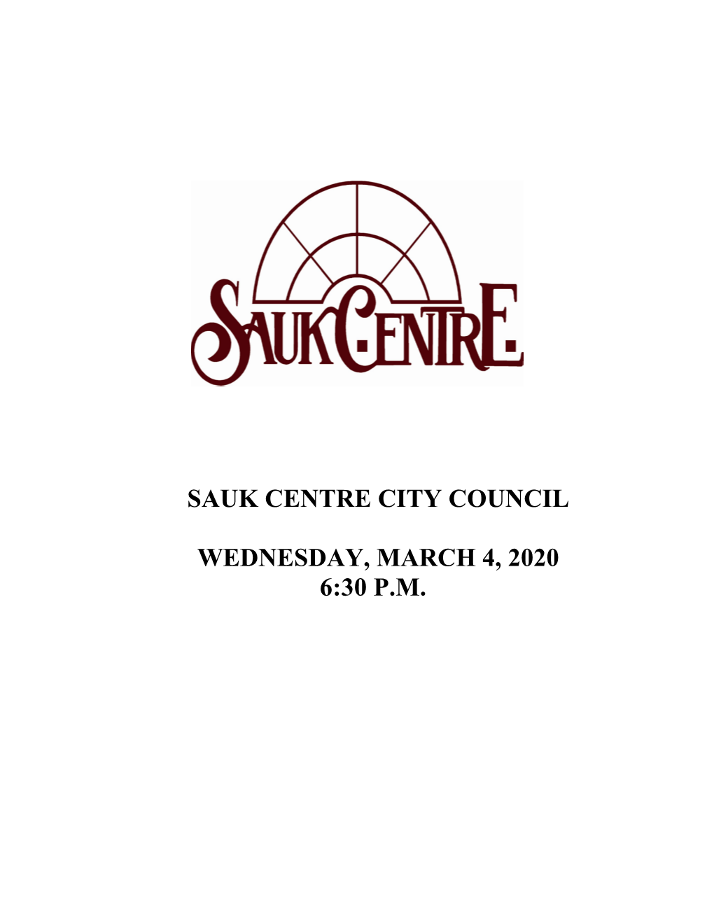 Sauk Centre City Council Wednesday