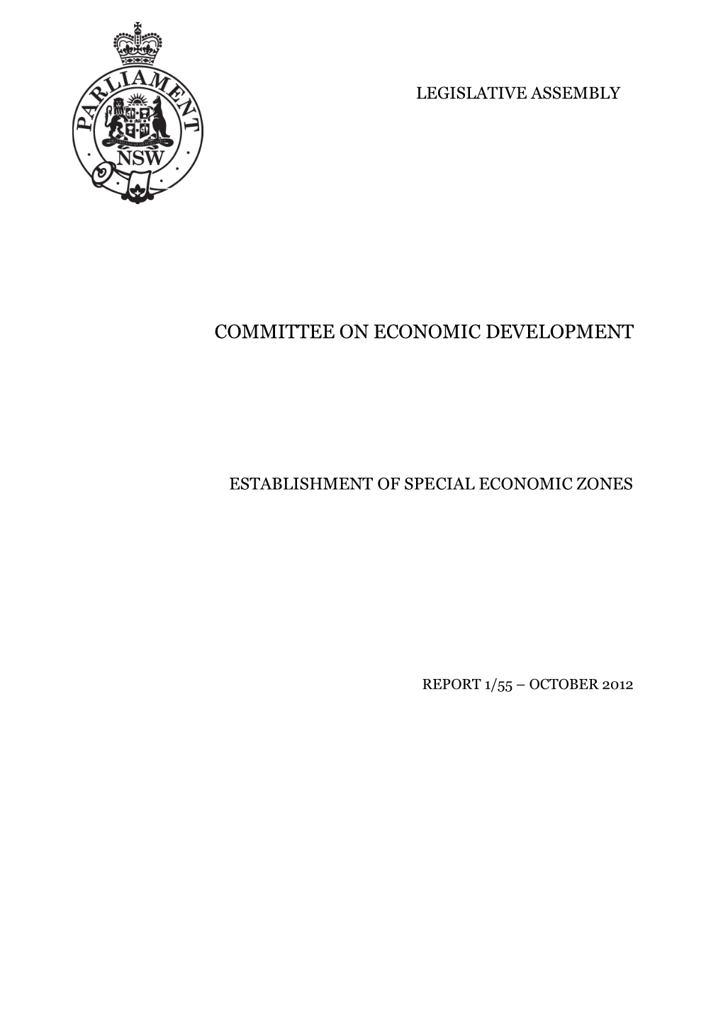 Report 1/55 – October 2012