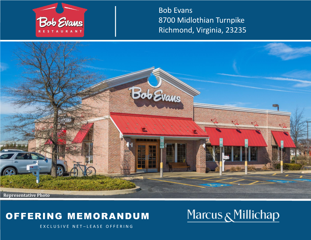 Bob Evans 8700 Midlothian Turnpike Richmond, Virginia, 23235