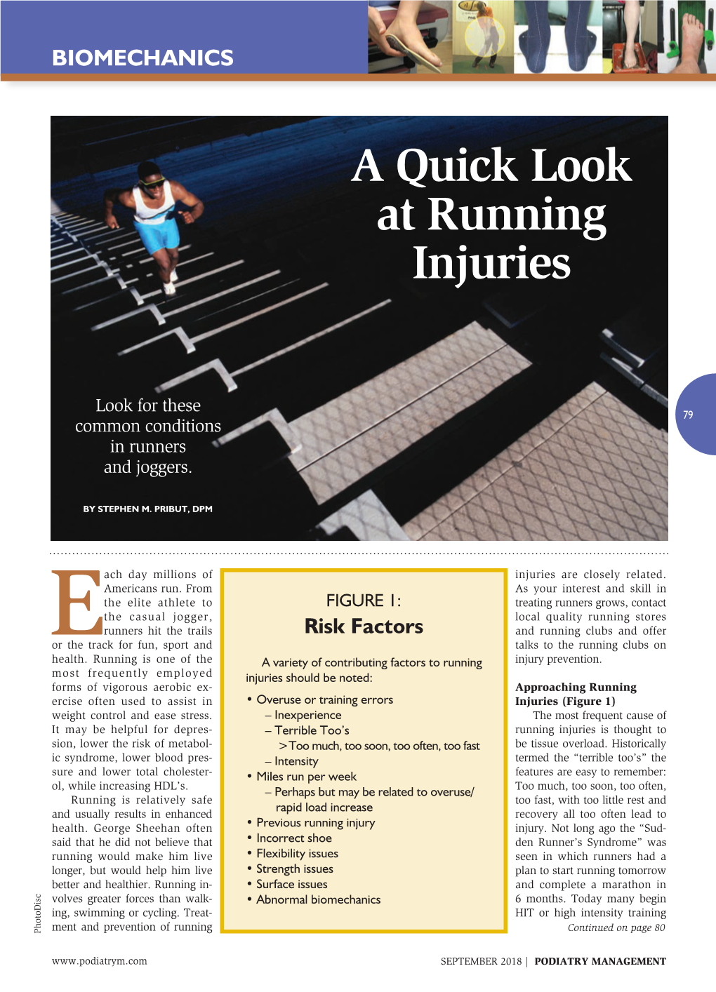 A Quick Look at Running Injuries