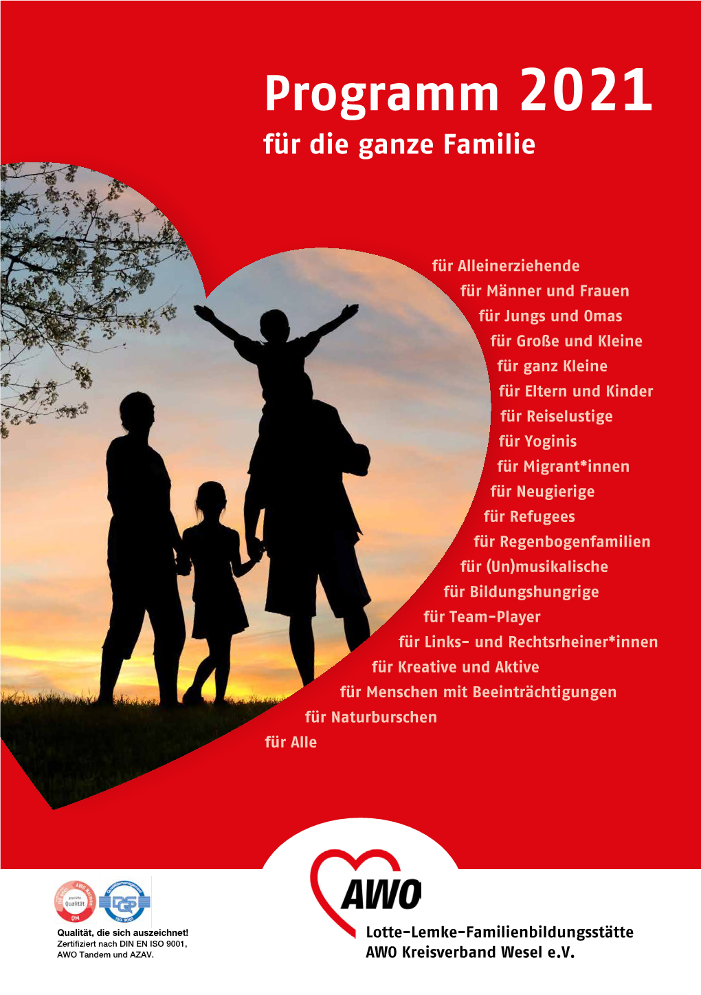 Programm 2021 Für Die Ganze Familie