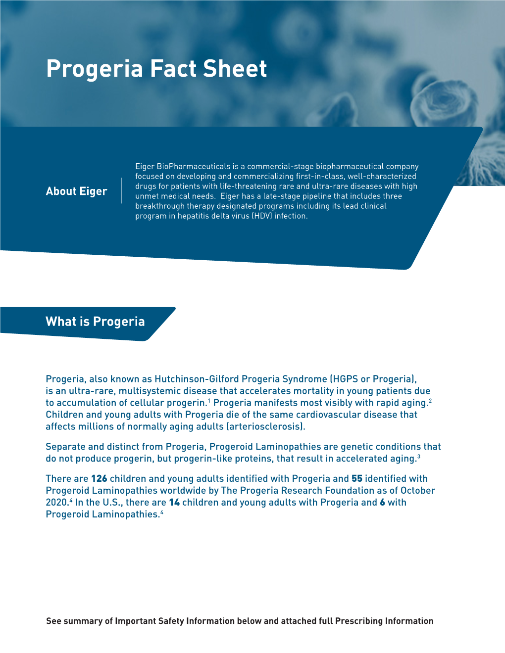 Progeria Fact Sheet