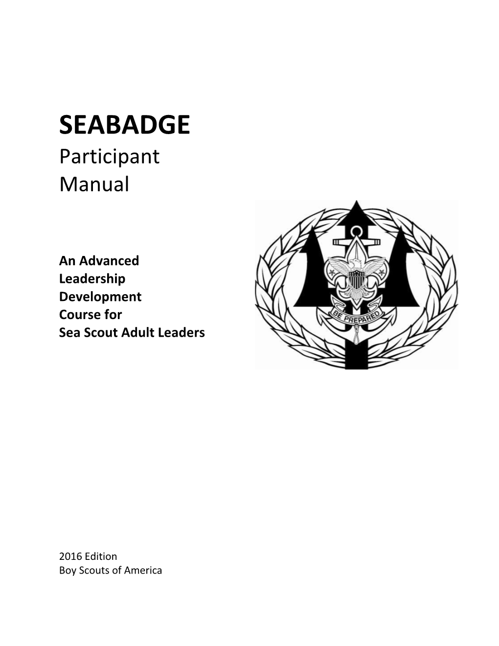 SEABADGE Participant Manual