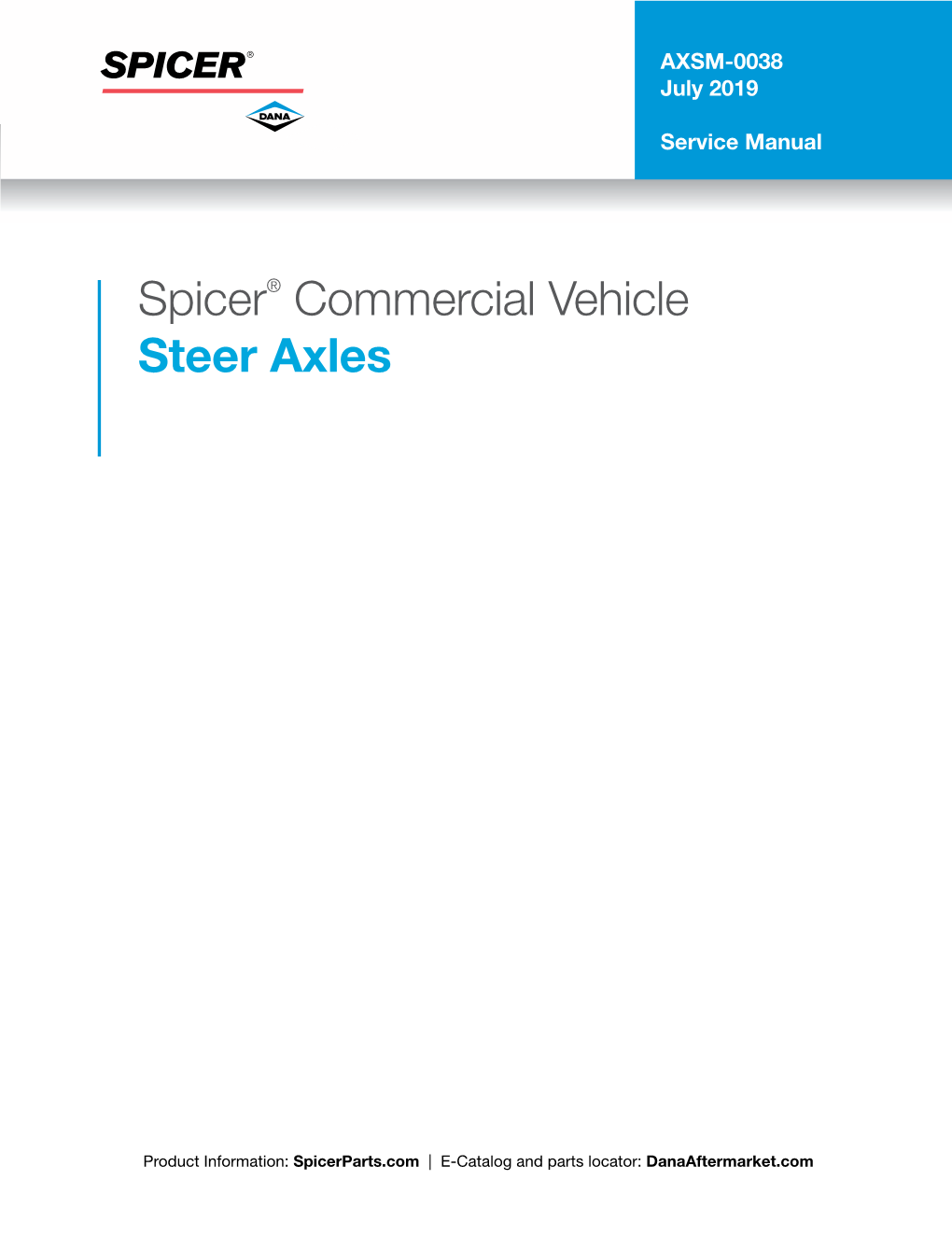 Spicer® Commercial Vehicle Steer Axles