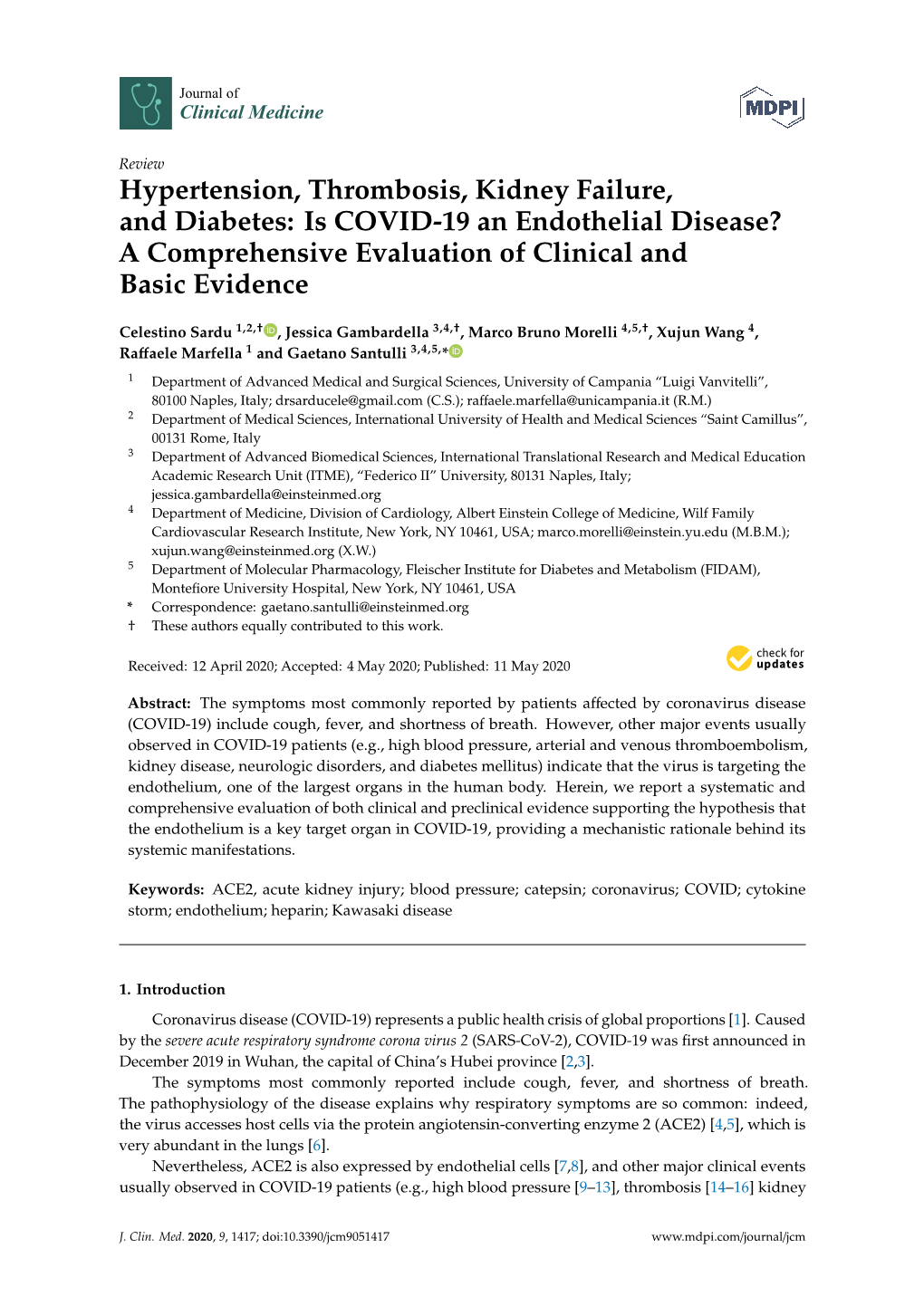 Is COVID-19 an Endothelial Disease? a Comprehensive Evaluation of Clinical and Basic Evidence