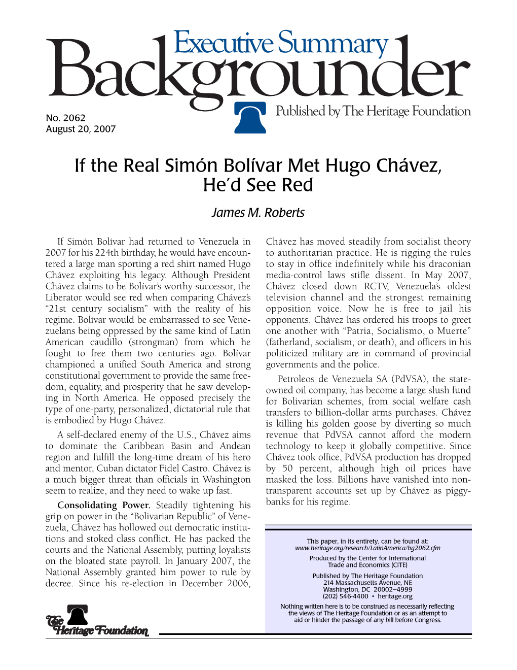 If the Real Simón Bolívar Met Hugo Chávez, He'd See