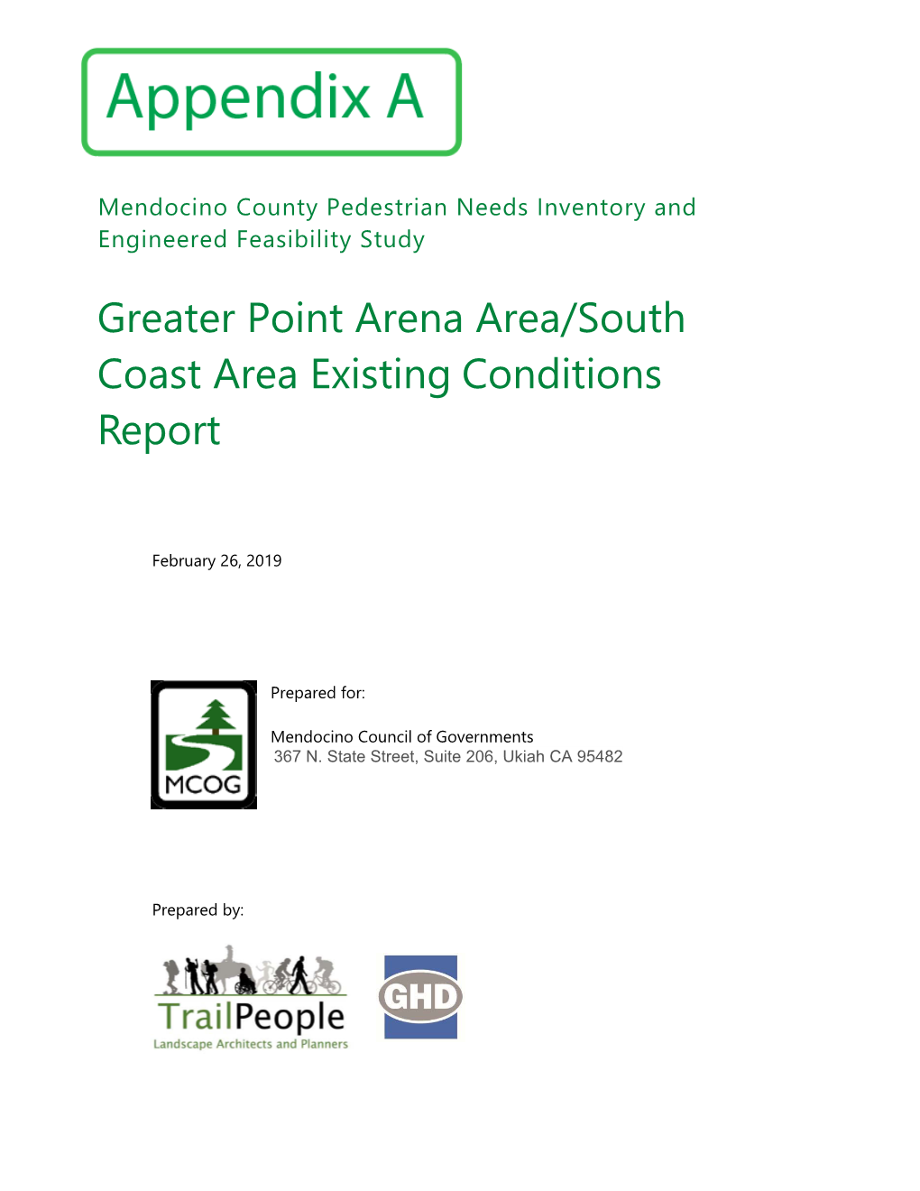 South Coast Existing Conditions Report