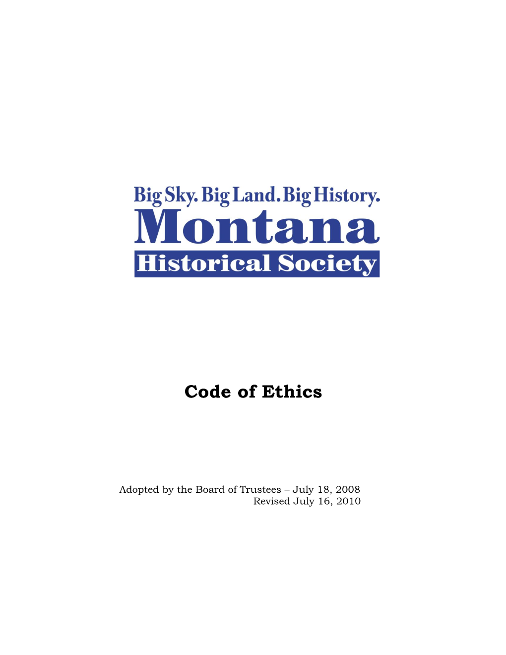 Code of Ethics