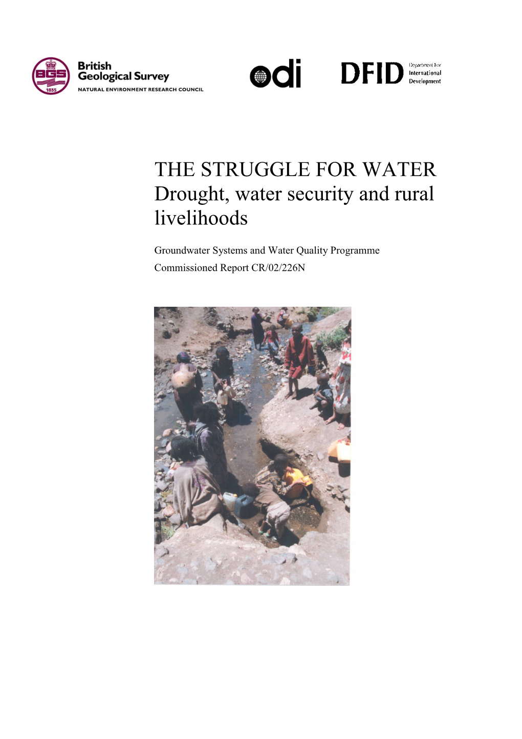 Drought, Water Security and Rural Livelihoods