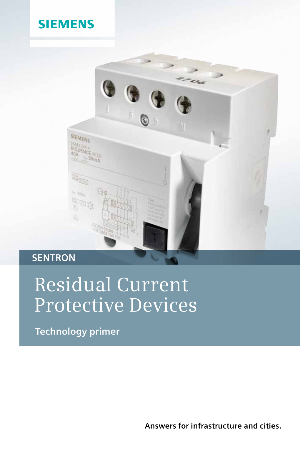 Residual Current Protective Devices Technology Primer