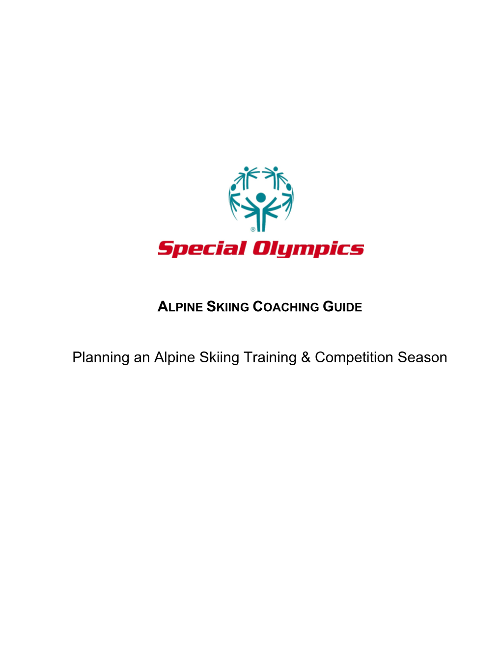 Planning an Alpine Skiing Training & Competition Season