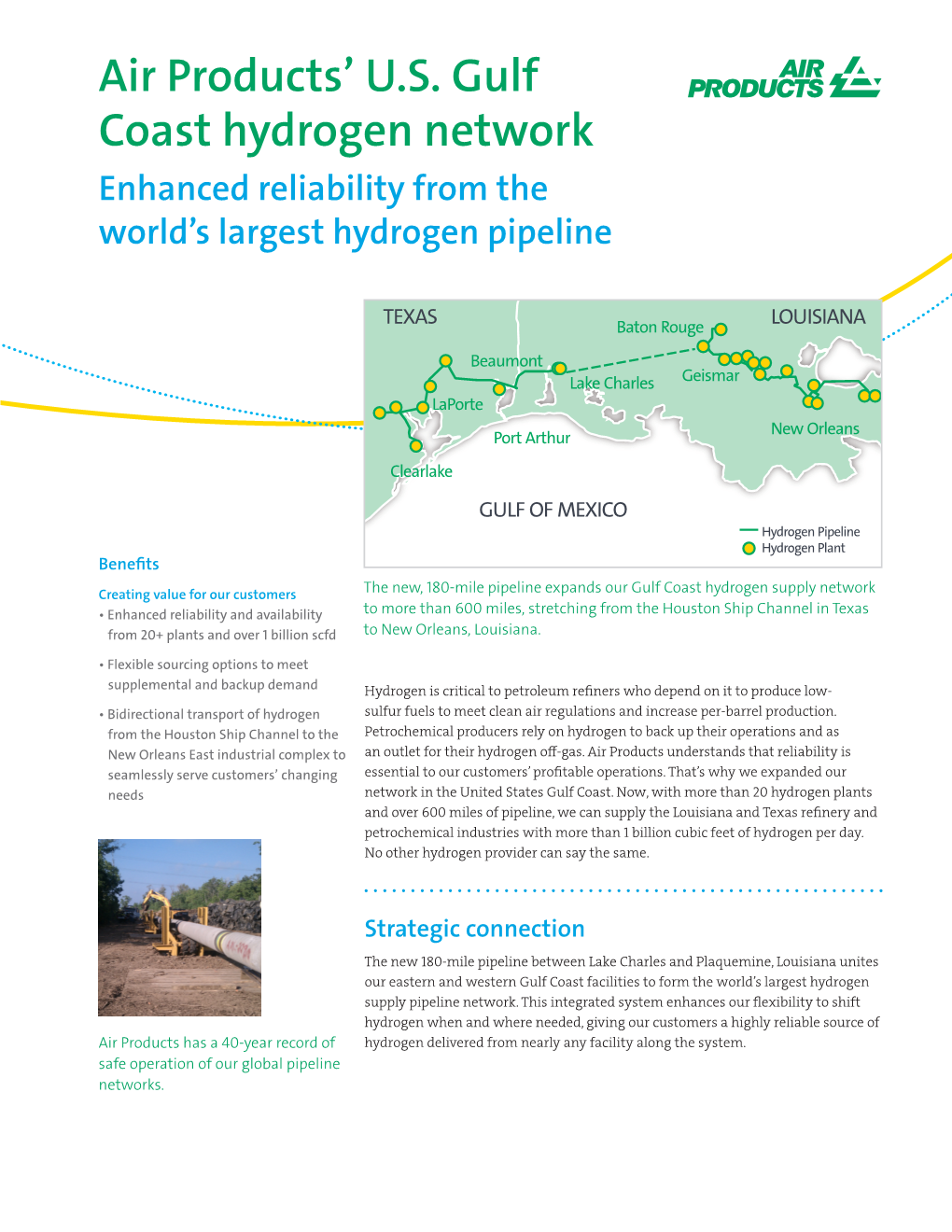 Air Products' U.S. Gulf Coast Hydrogen Network