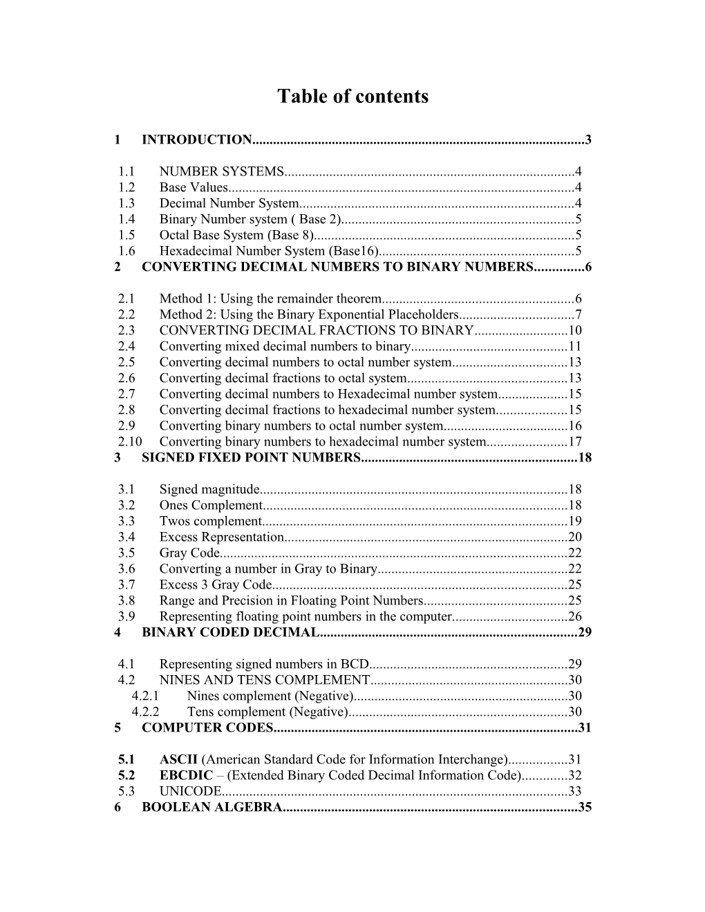 Table of Contents s461