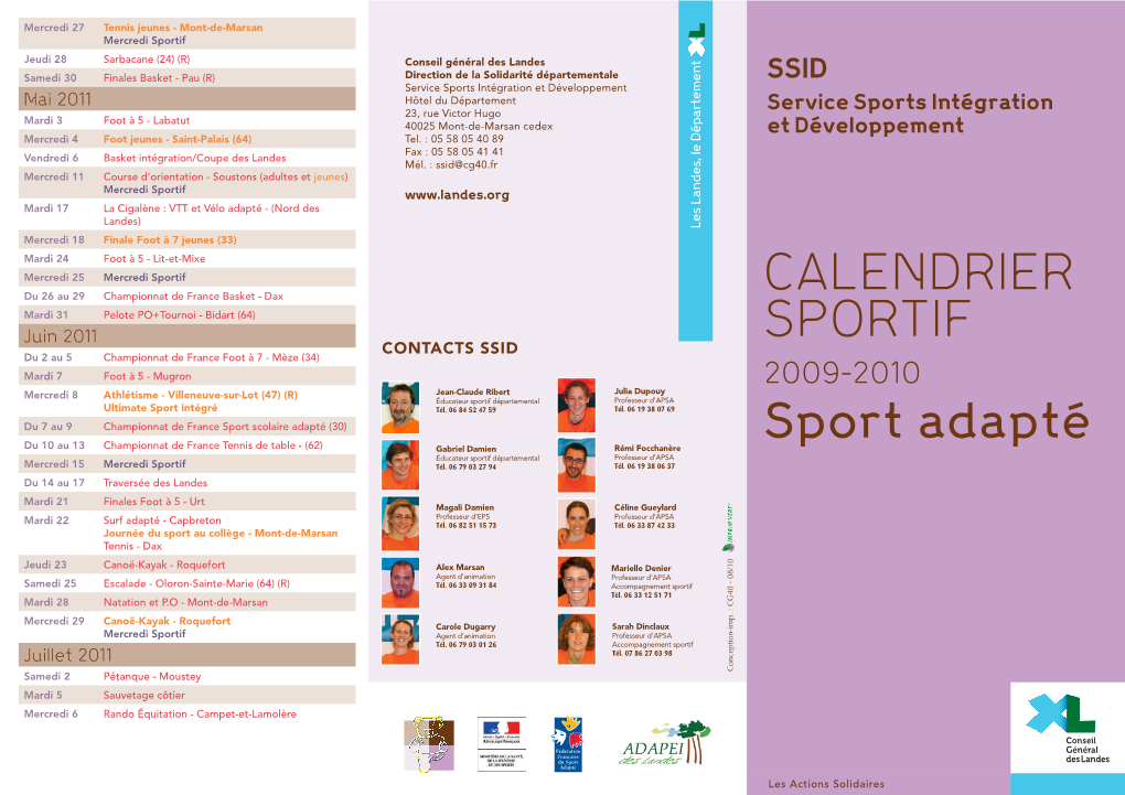 Calendrier Sportif