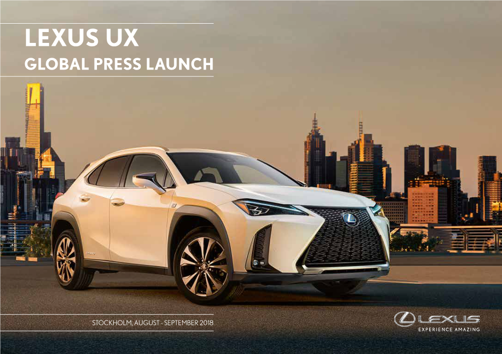 Lexus Ux Global Press Launch