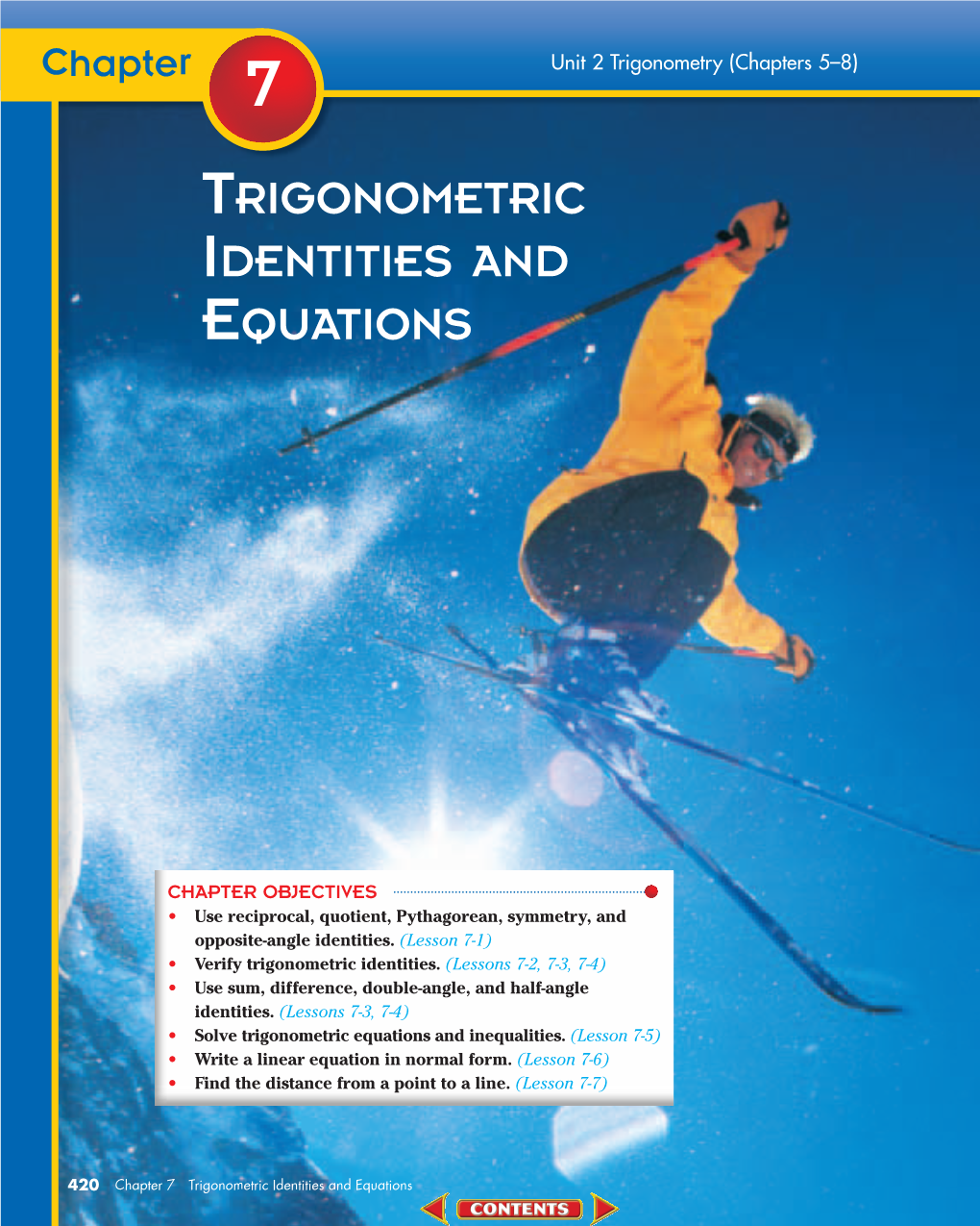 Chapter 7: Trigonometric Identities and Equations