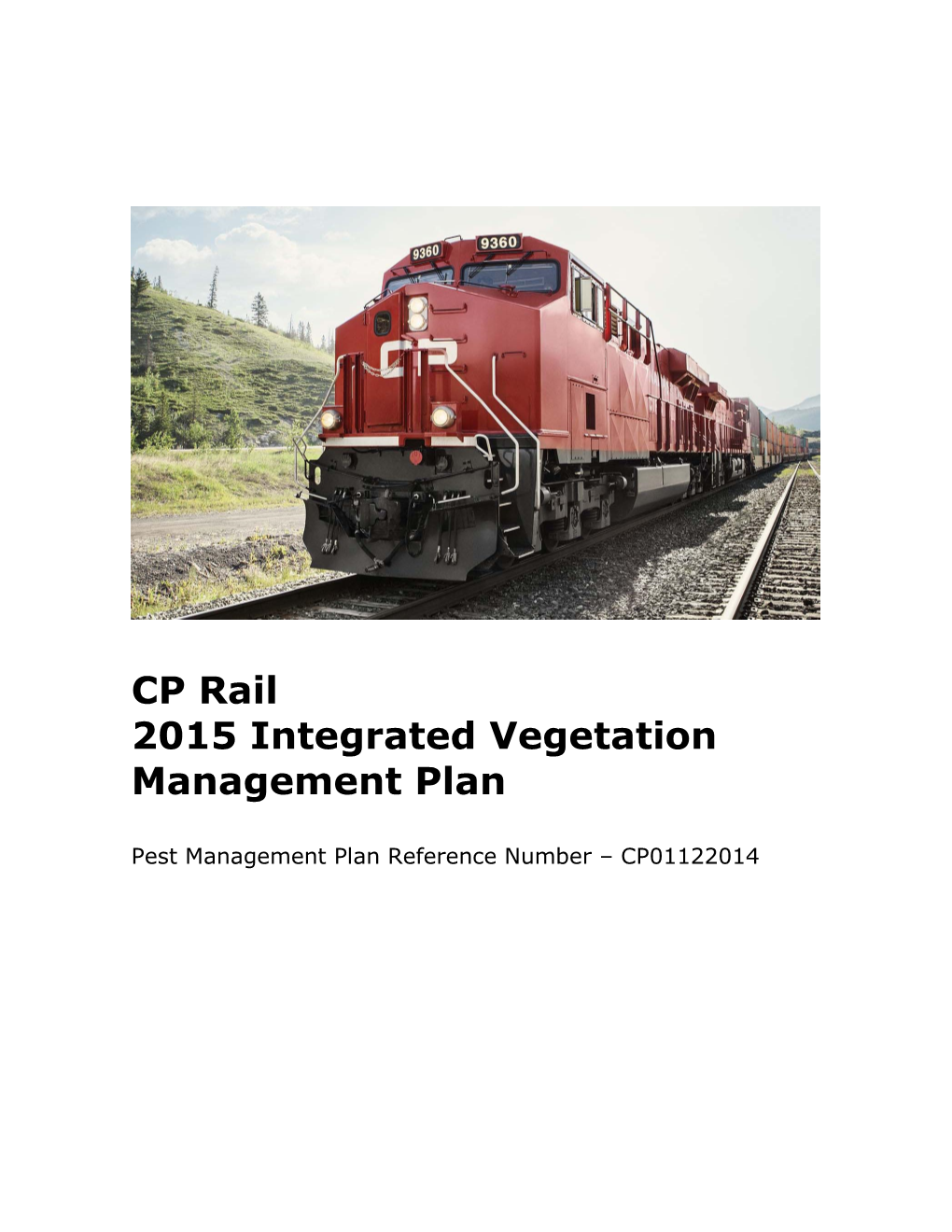 CP Rail 2015 Integrated Vegetation Management Plan