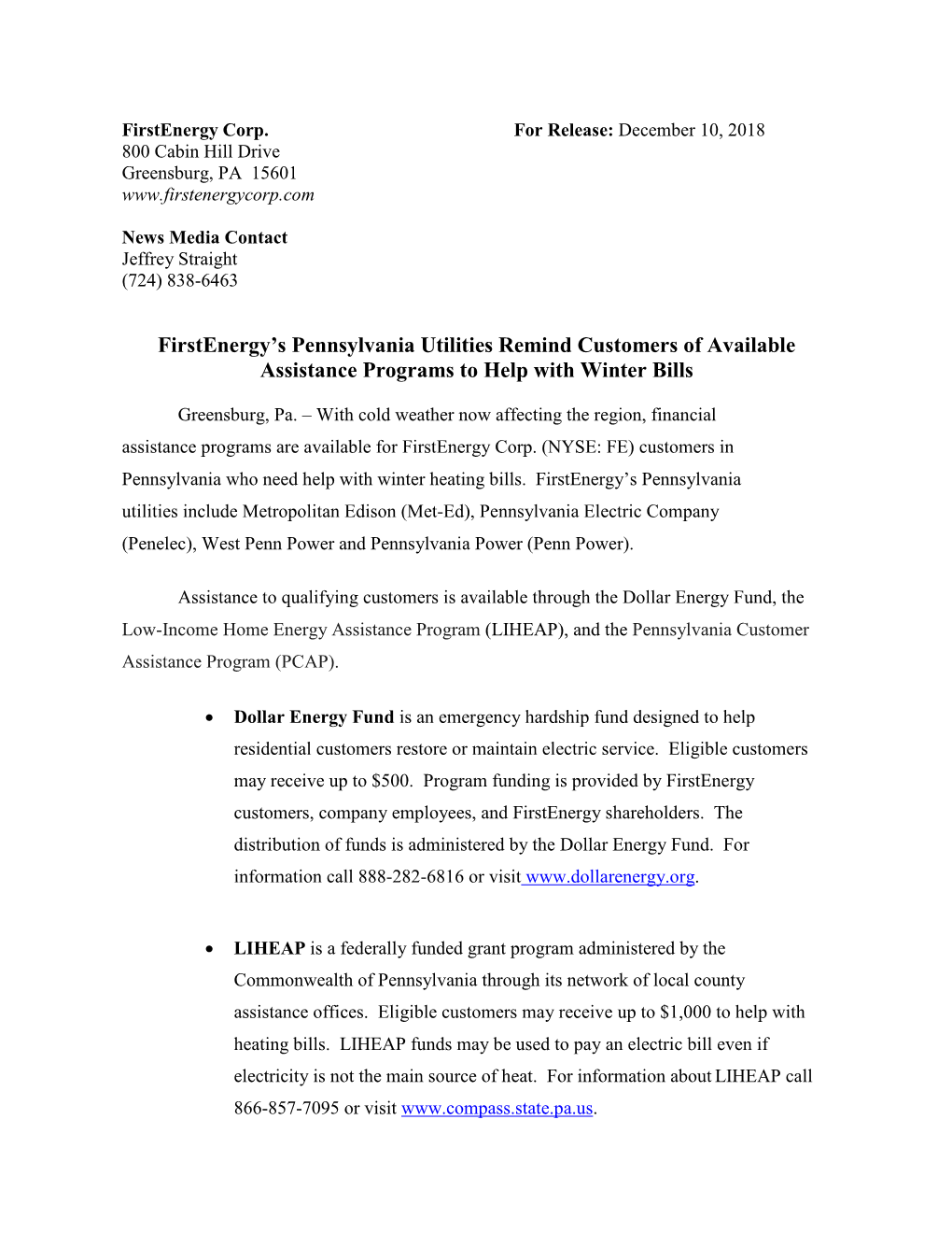 Firstenergy Corp