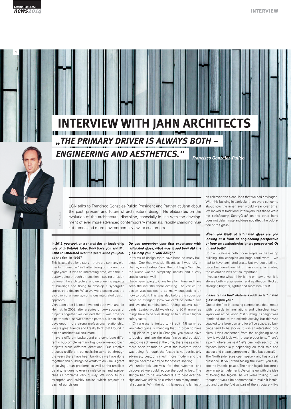 Interview with Jahn Architects „The Primary Driver Is Always Both –
