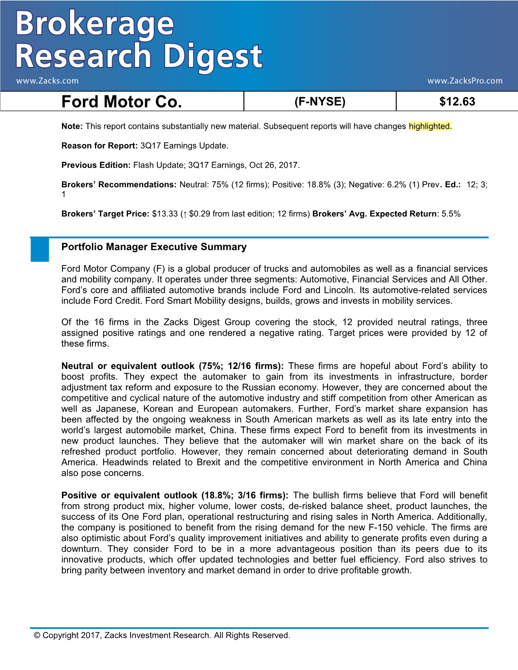 Ford Motor Co