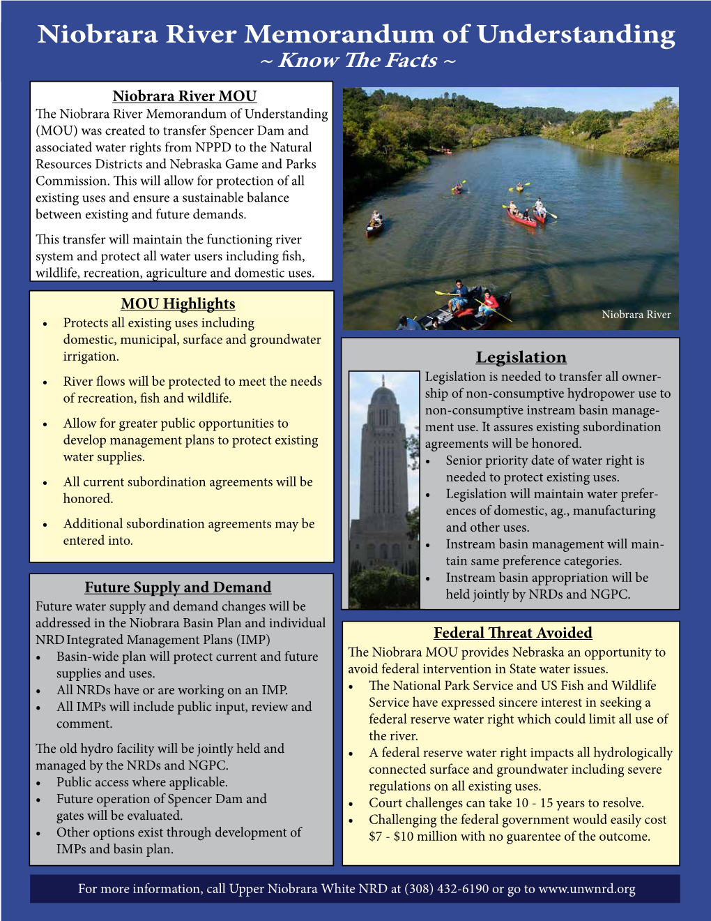 Niobrara River Memorandum of Understanding