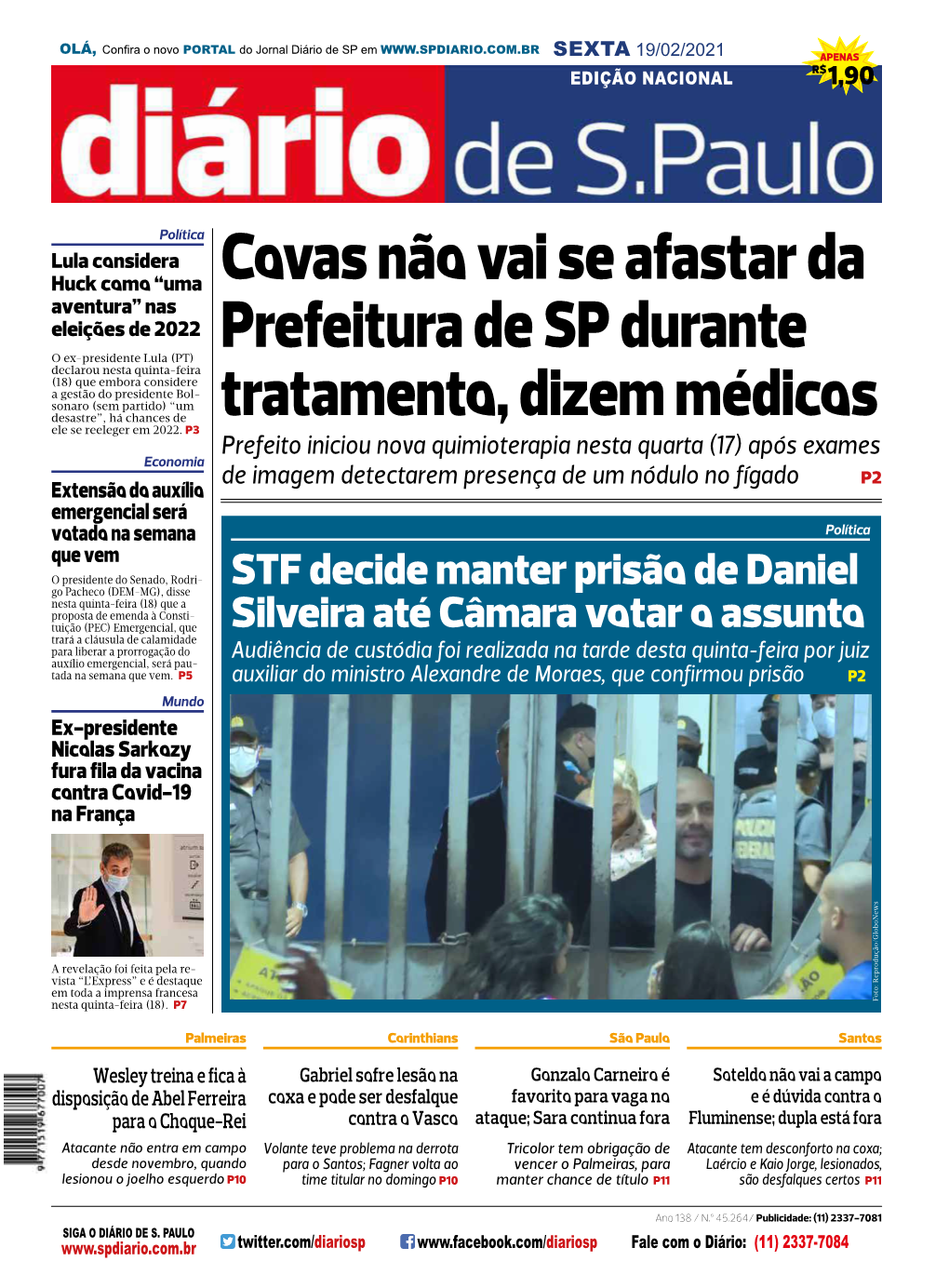 Covas Não Vai Se Afastar Da Prefeitura De SP Durante Tratamento, Dizem