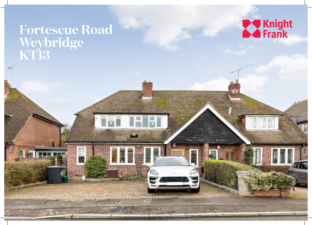 Fortescue Road Weybridge KT13 Internal Page Single Pic Full First Paragraph, Editorial Style, Short, Considered Headline Benefits of Living Here