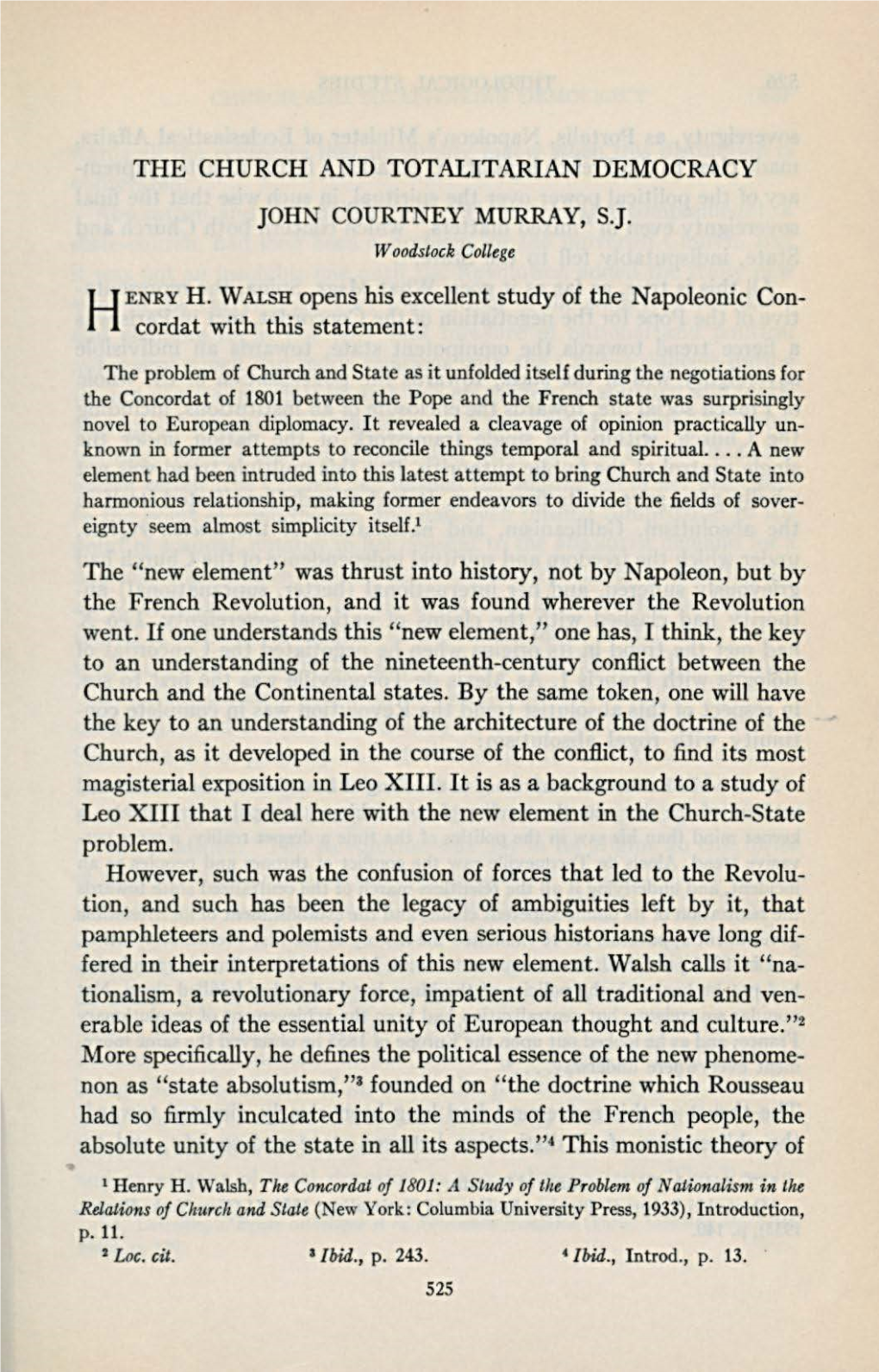 HENRY H. WALSH Opens His Excellent Study of the Napoleonic