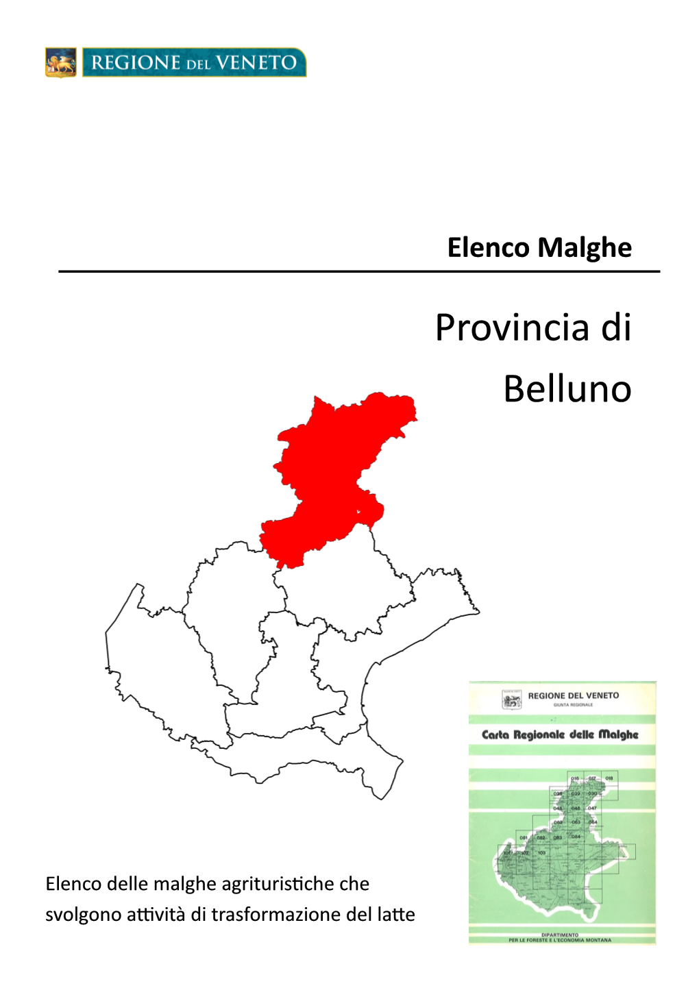 Elenco Malghe